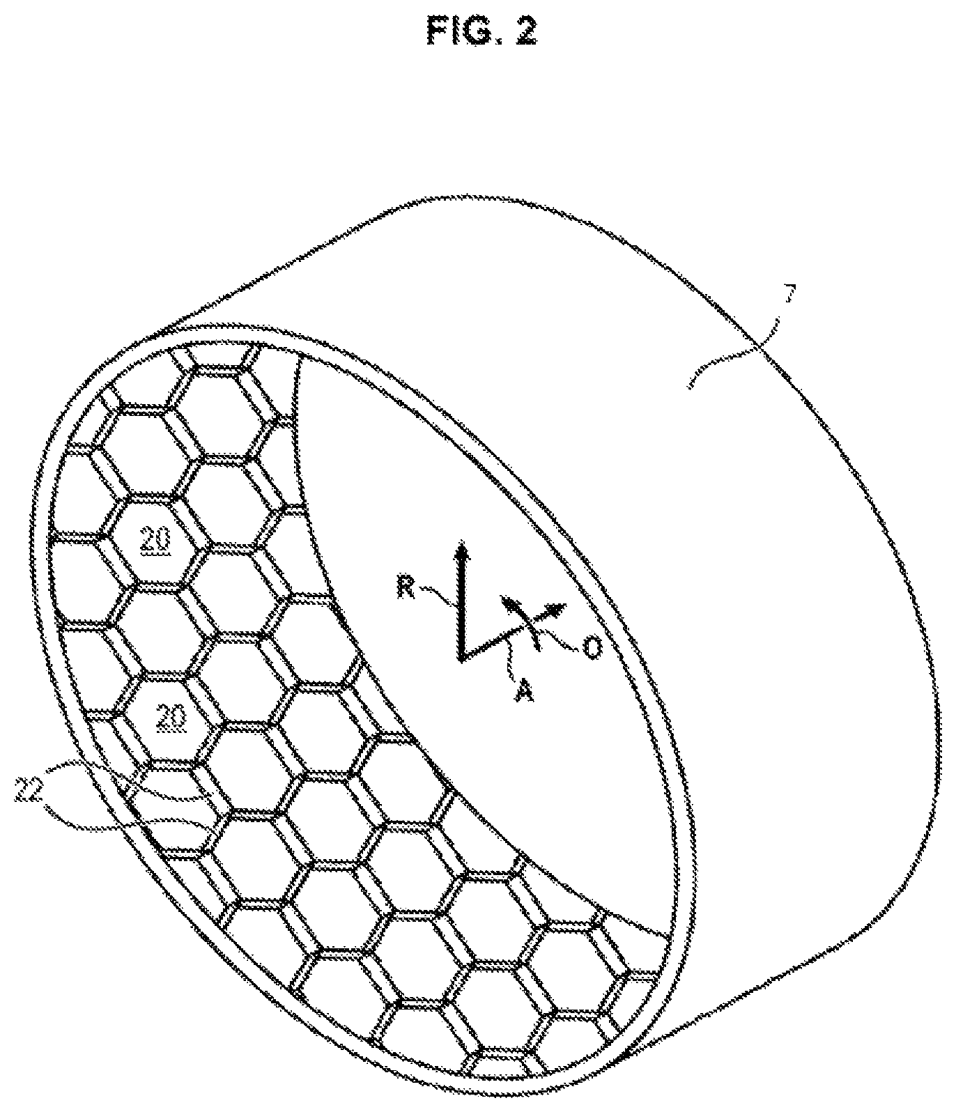 Patent US12359582 Figure 2 – Labyrinth seal comprising an abradable element with variable cell density