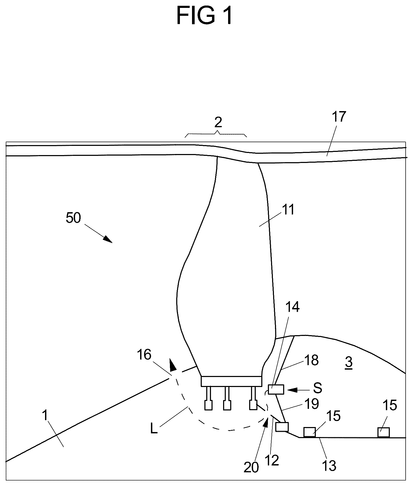 Patent US12359583 Figure 1 – Aircraft engine and method for tempering a fan blade and/or an intake cone