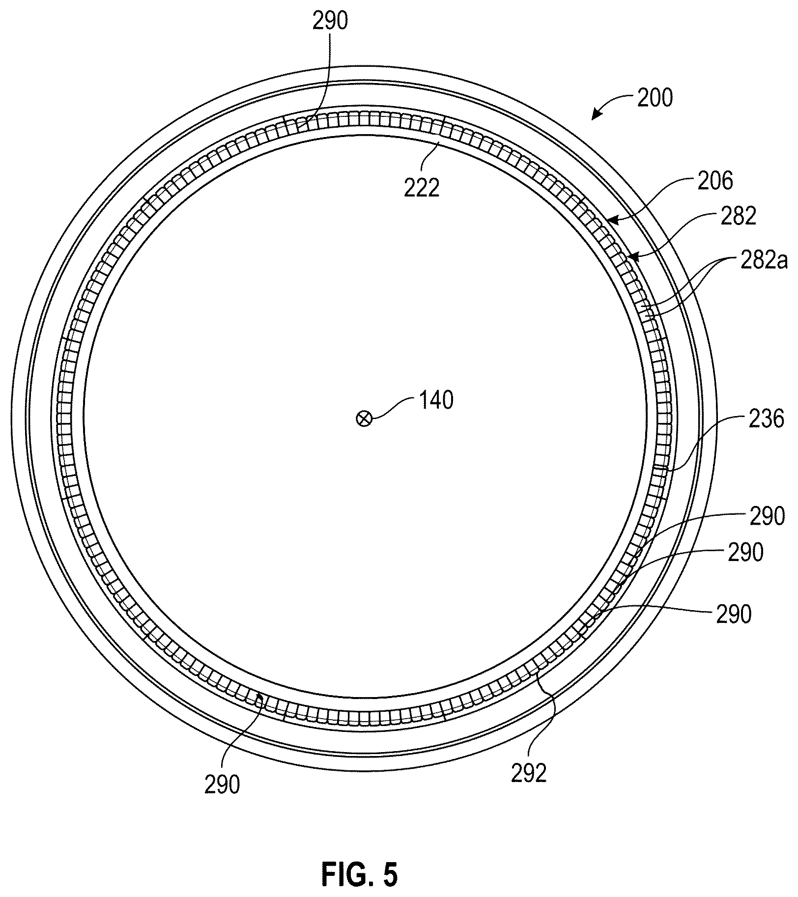 Patent US12359584 Figure 5 – Acoustic engine casing for gas turbine engine