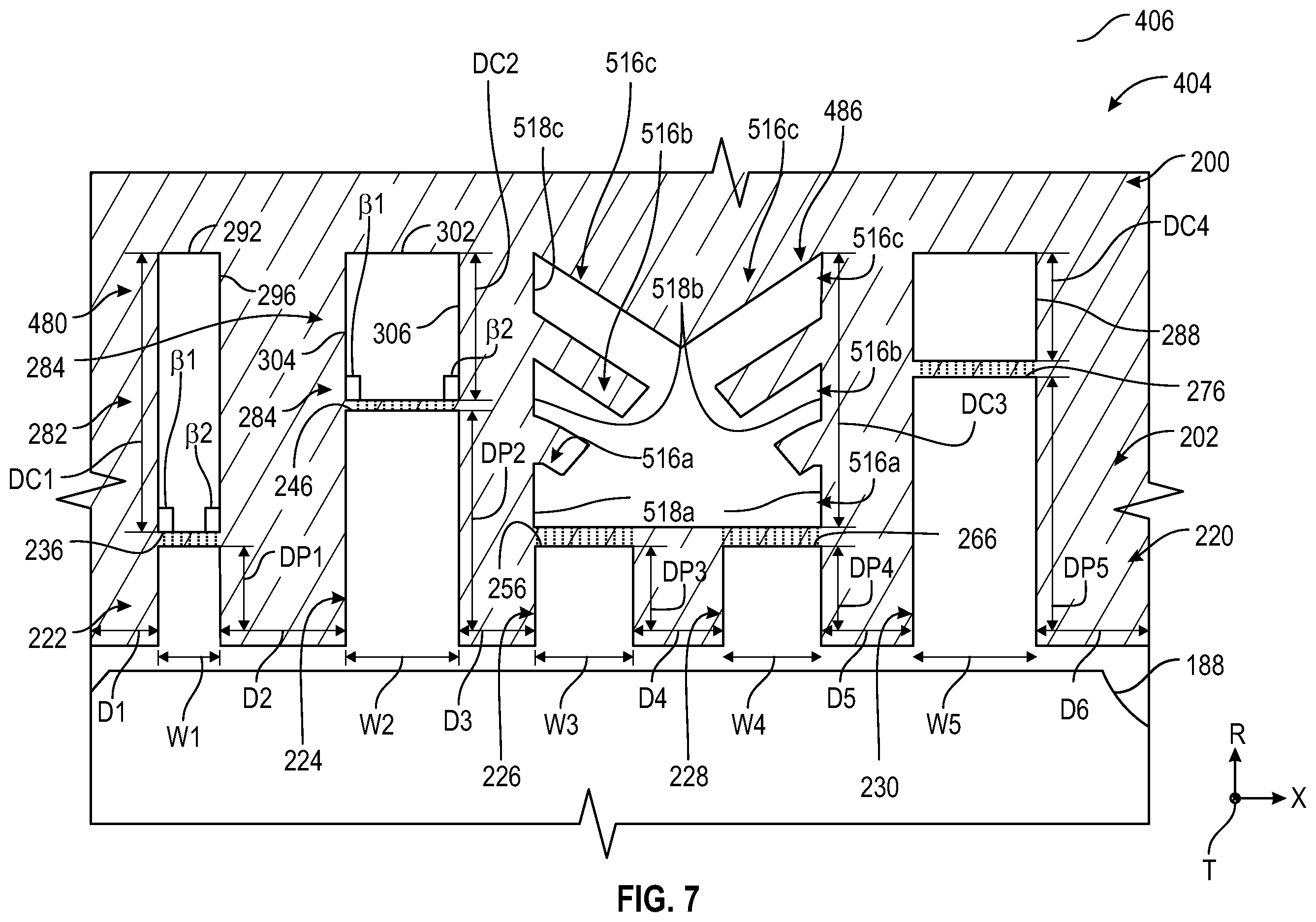 Patent US12359584 Figure 7 – Acoustic engine casing for gas turbine engine
