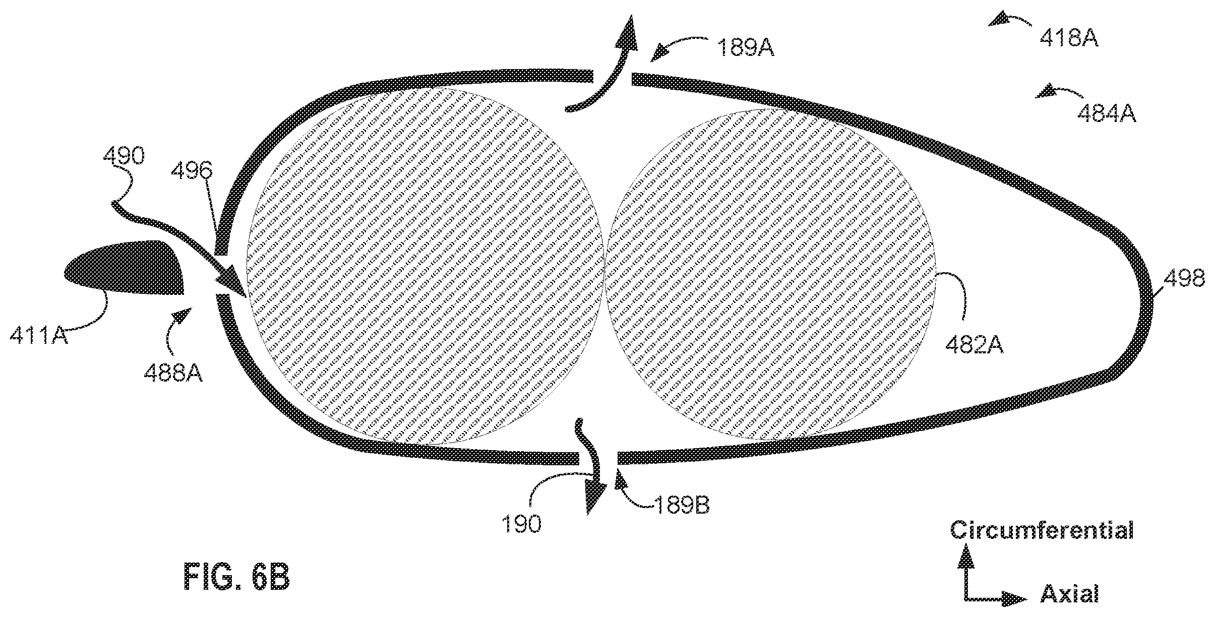 Patent US12359587 Figure 9 – Gas turbine engine power cable cooling