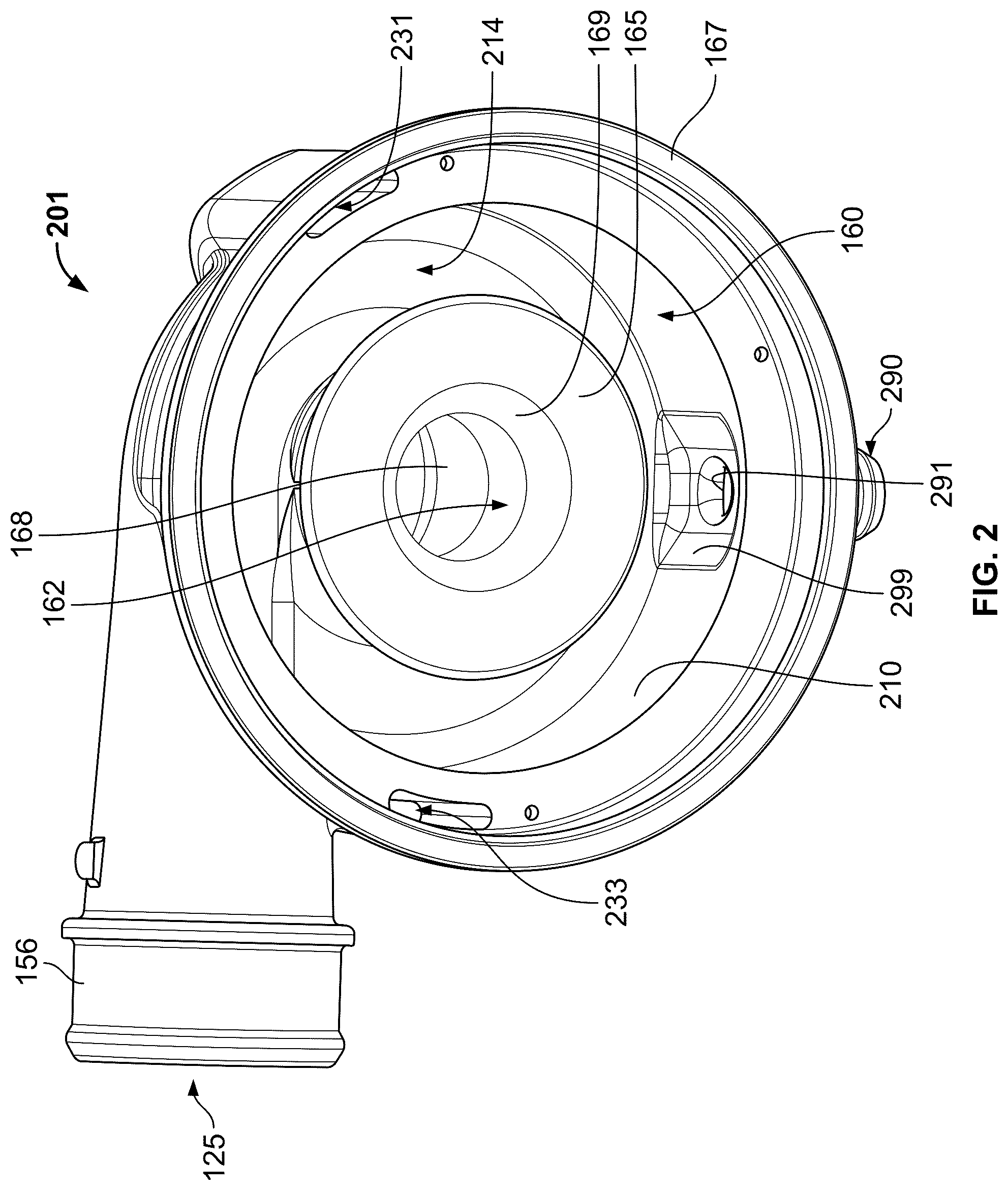 Patent US12359590 Figure 2 – Turbomachine with turbine section having integrated fluid separator