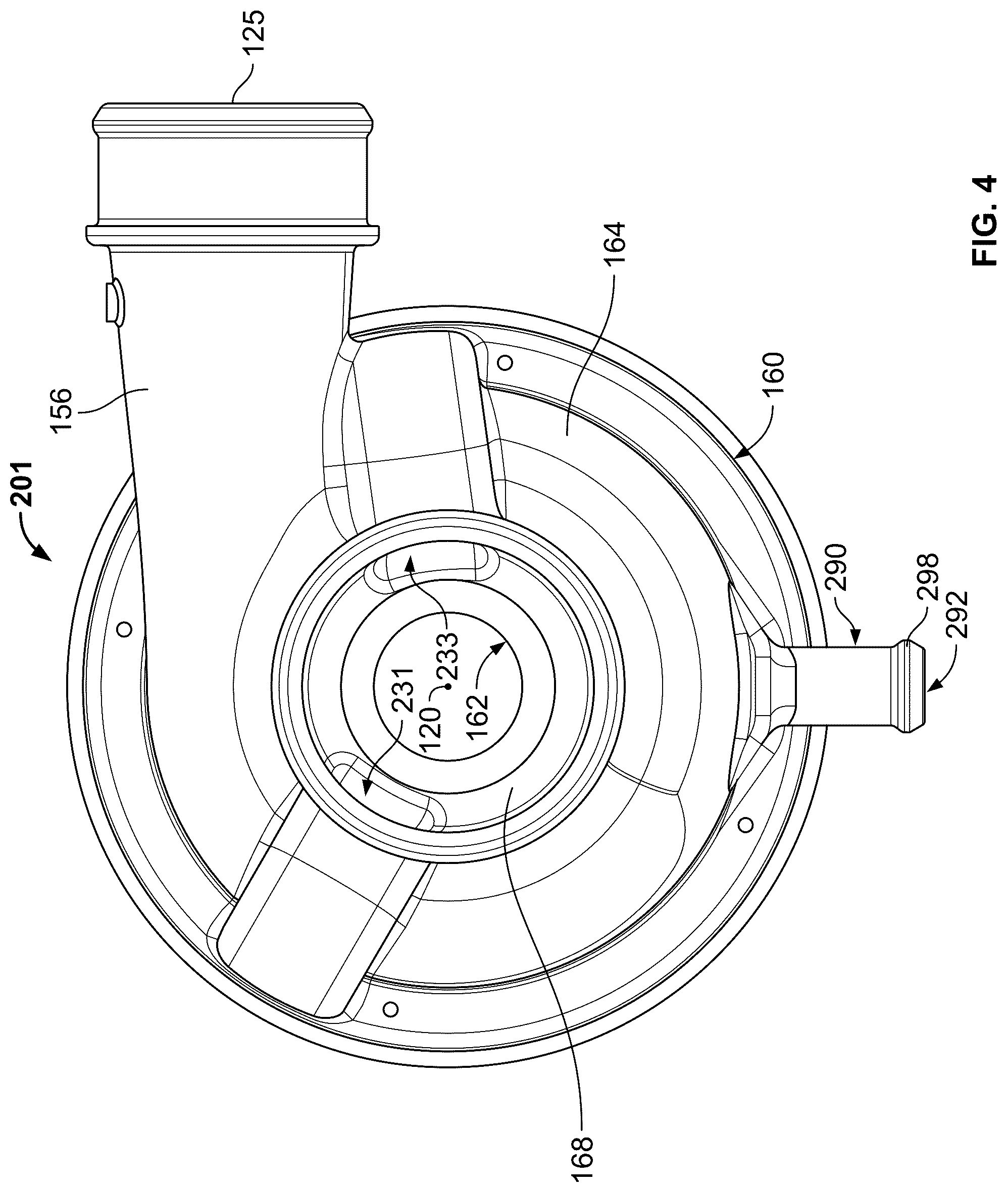 Patent US12359590 Figure 4 – Turbomachine with turbine section having integrated fluid separator