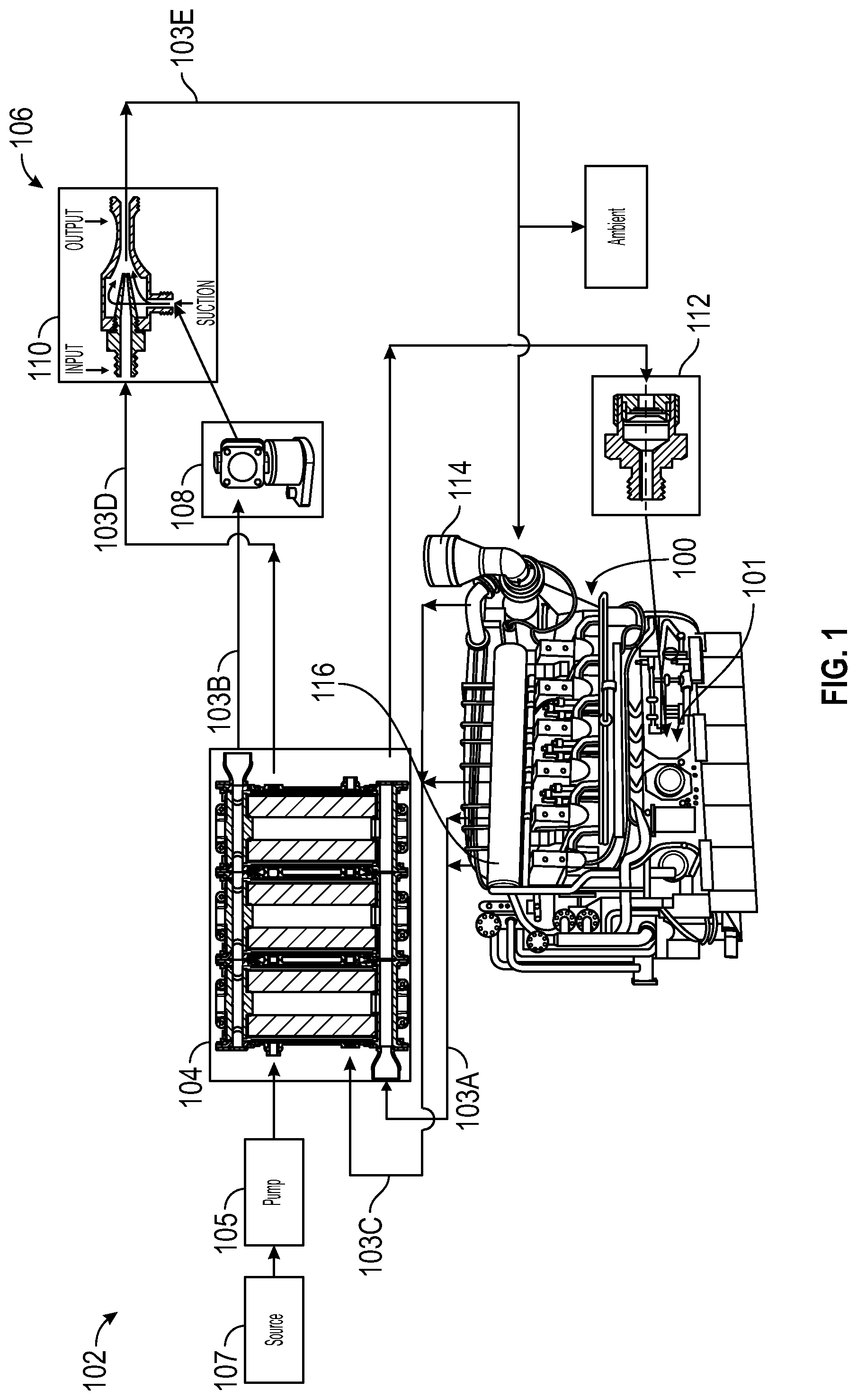 Patent US12359593 Figure 1 – Modular assemblies for crankcase oil separators