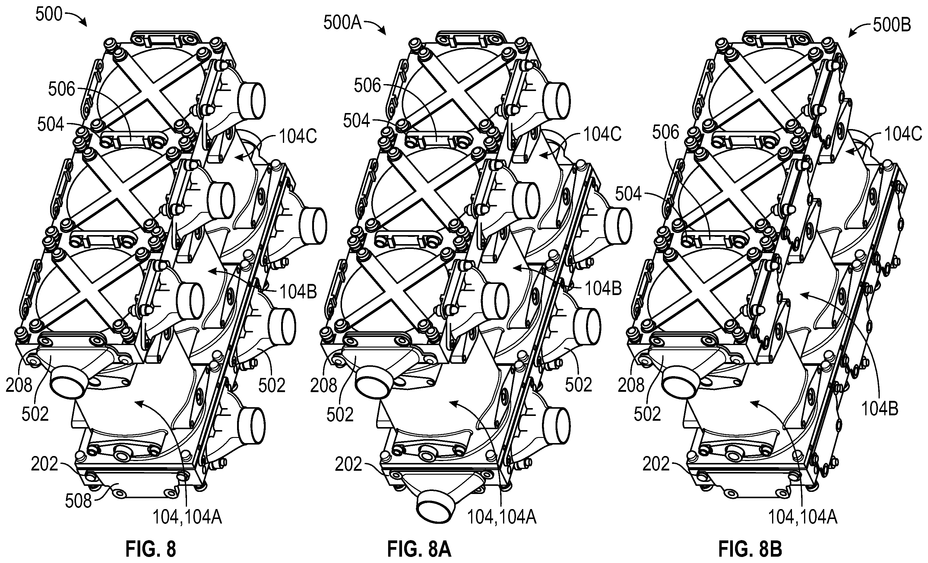 Patent US12359593 Figure 11 – Modular assemblies for crankcase oil separators