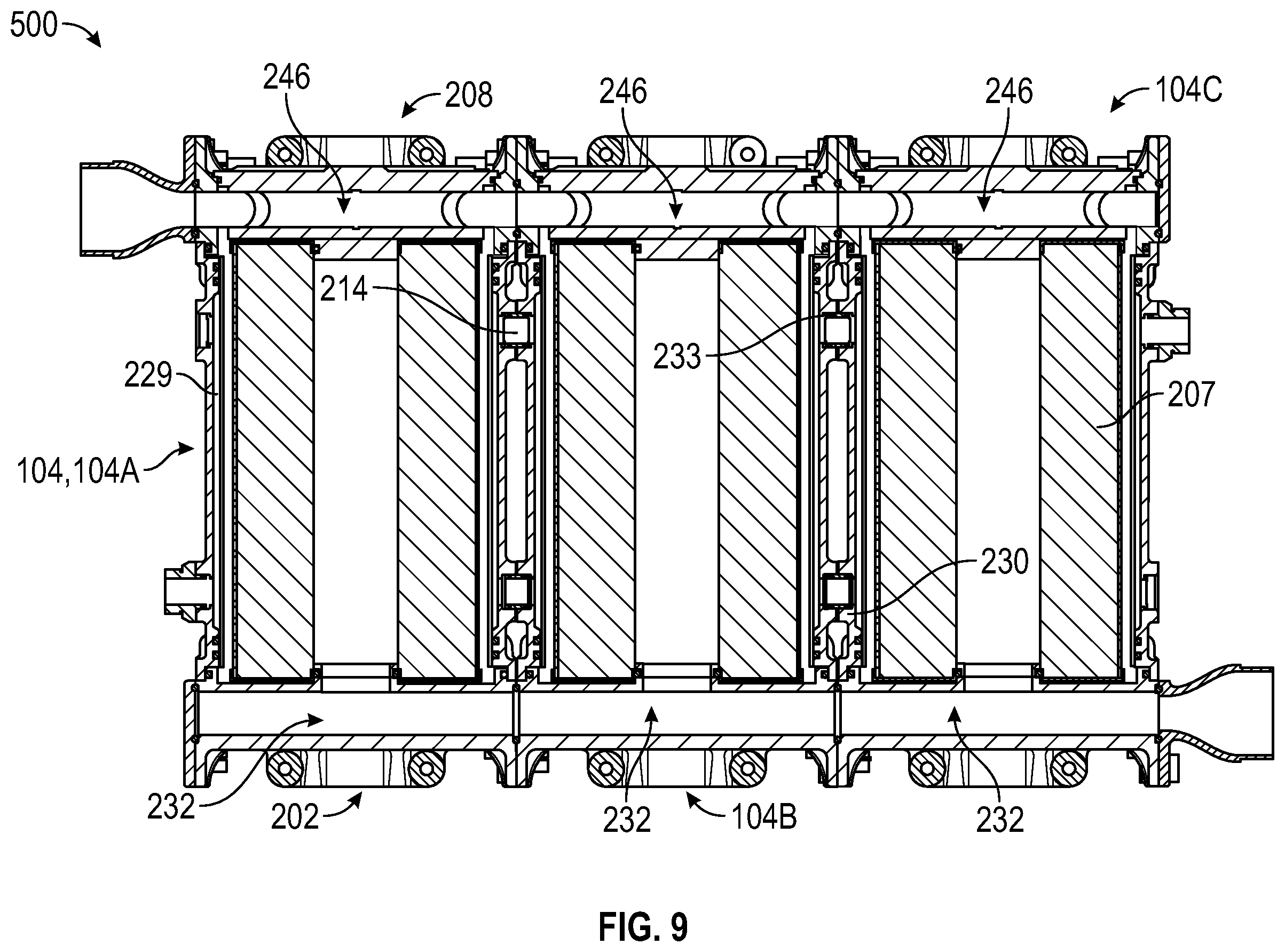 Patent US12359593 Figure 12 – Modular assemblies for crankcase oil separators