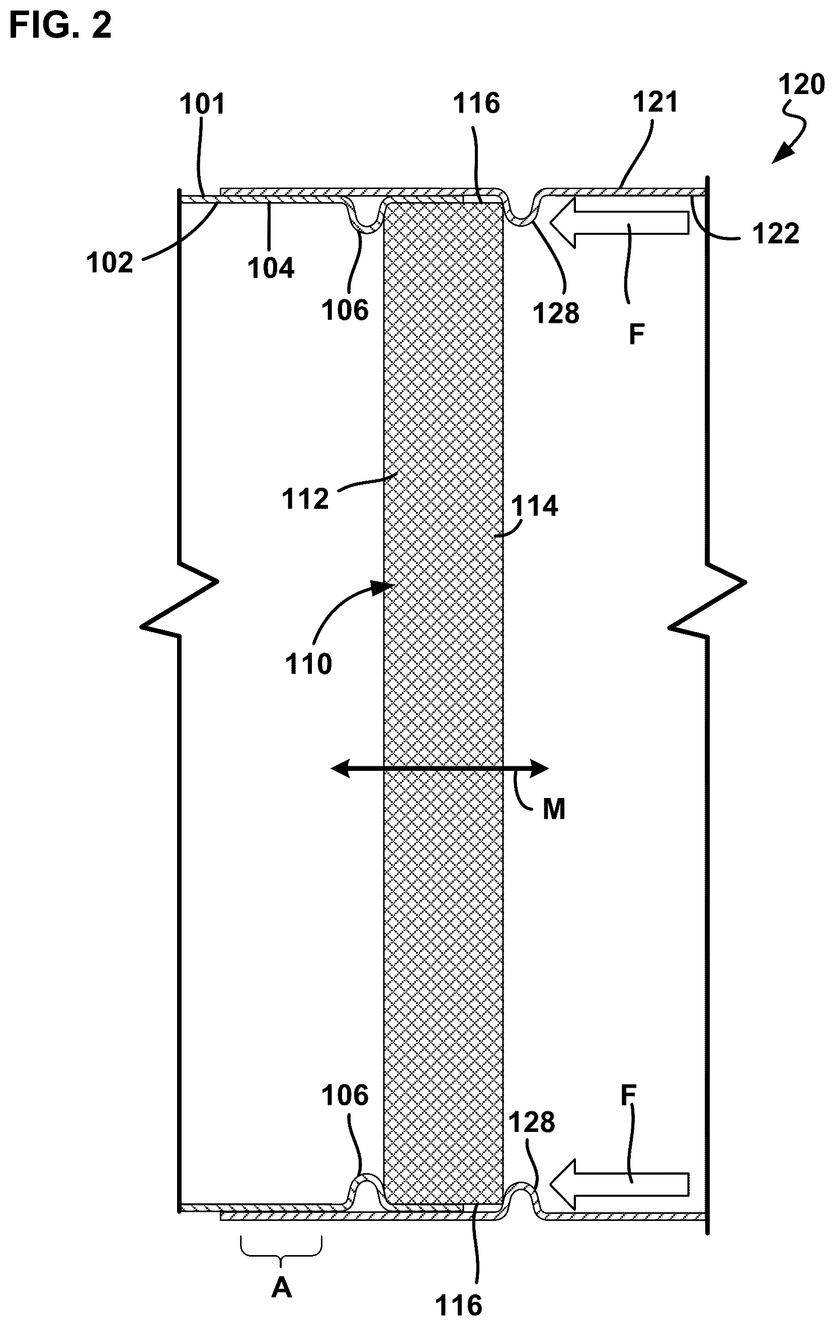 Patent US12359596 Figure 2 – Retention apparatus for wire mesh arrangement