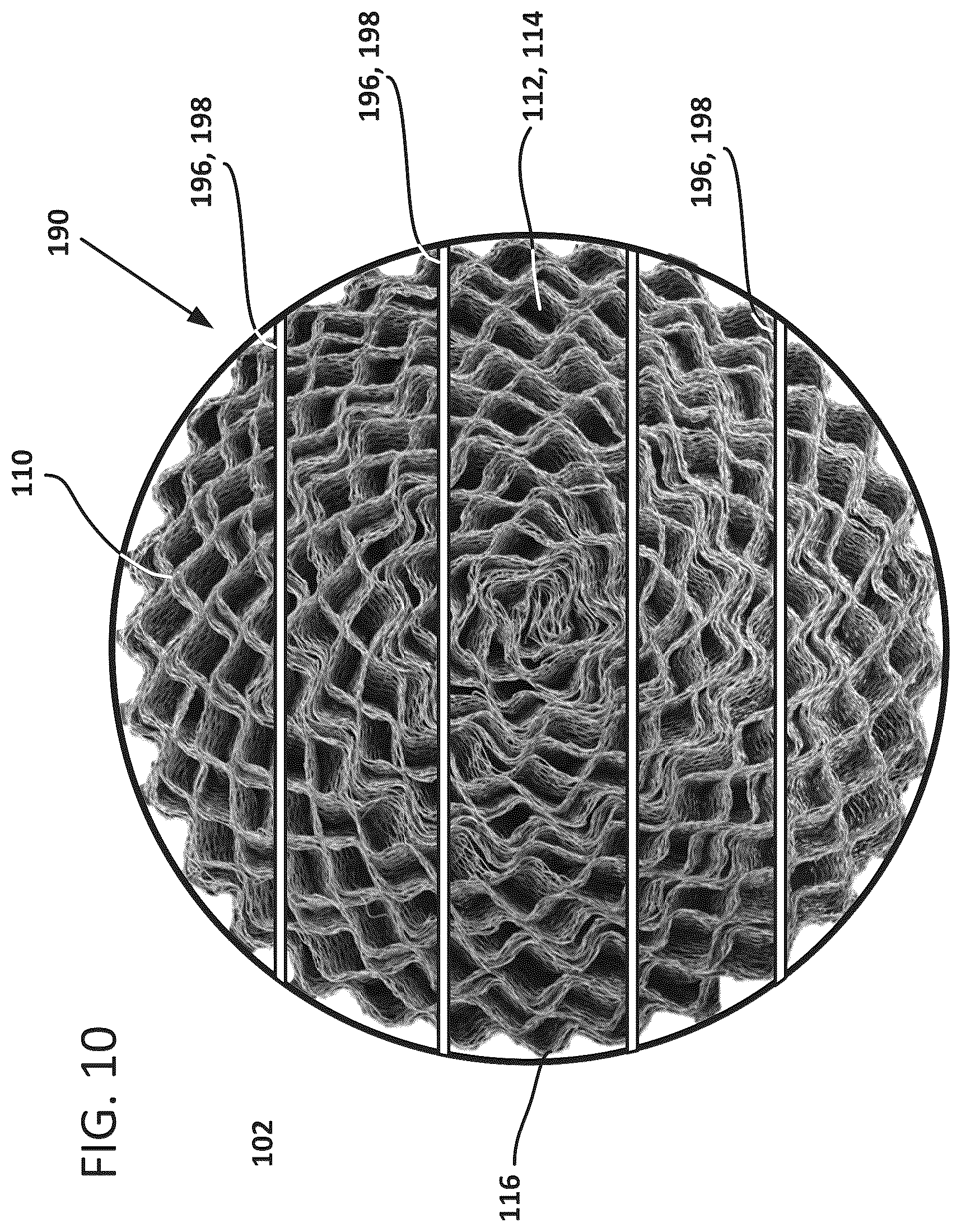 Patent US12359596 Figure 10 – Retention apparatus for wire mesh arrangement