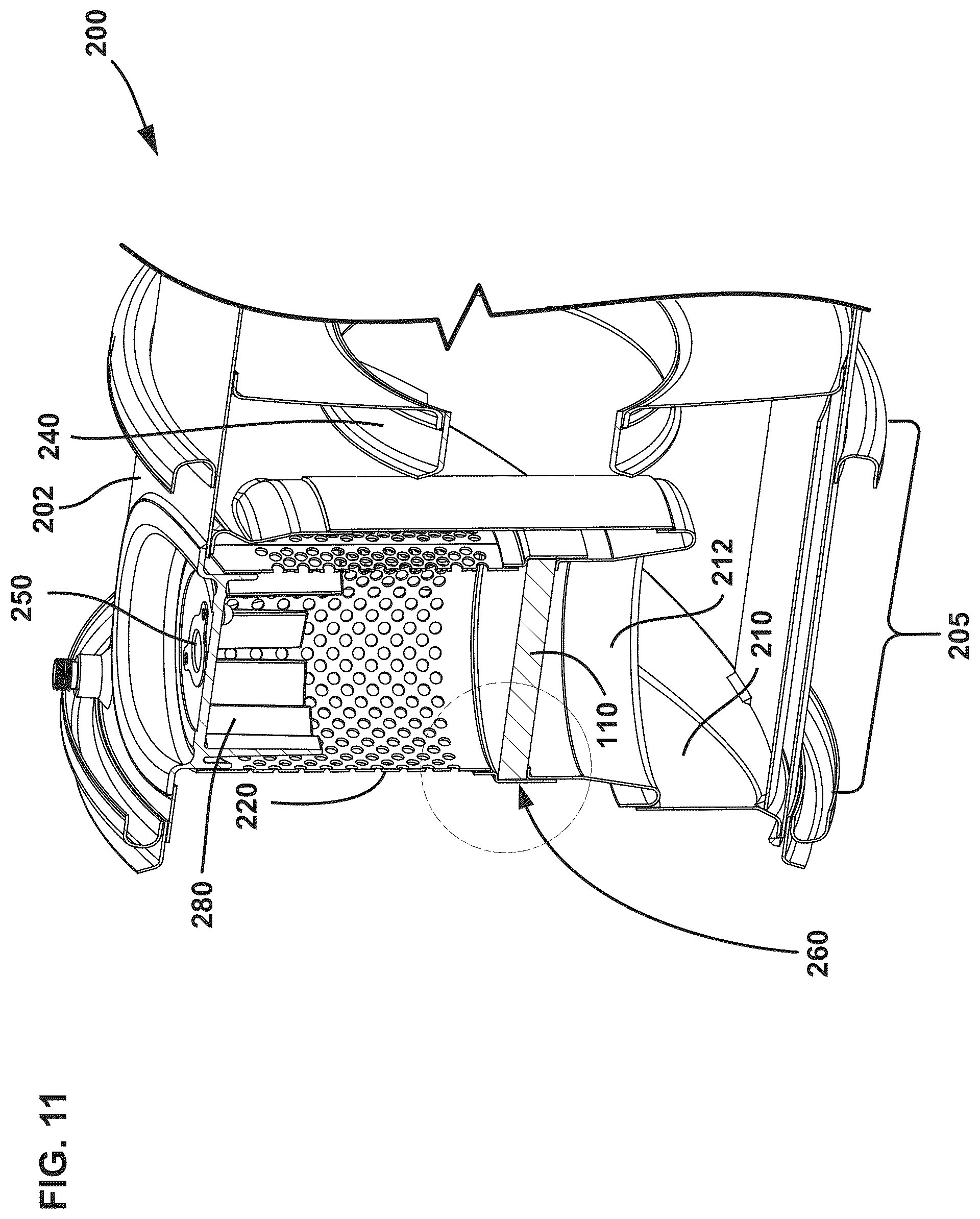 Patent US12359596 Figure 11 – Retention apparatus for wire mesh arrangement