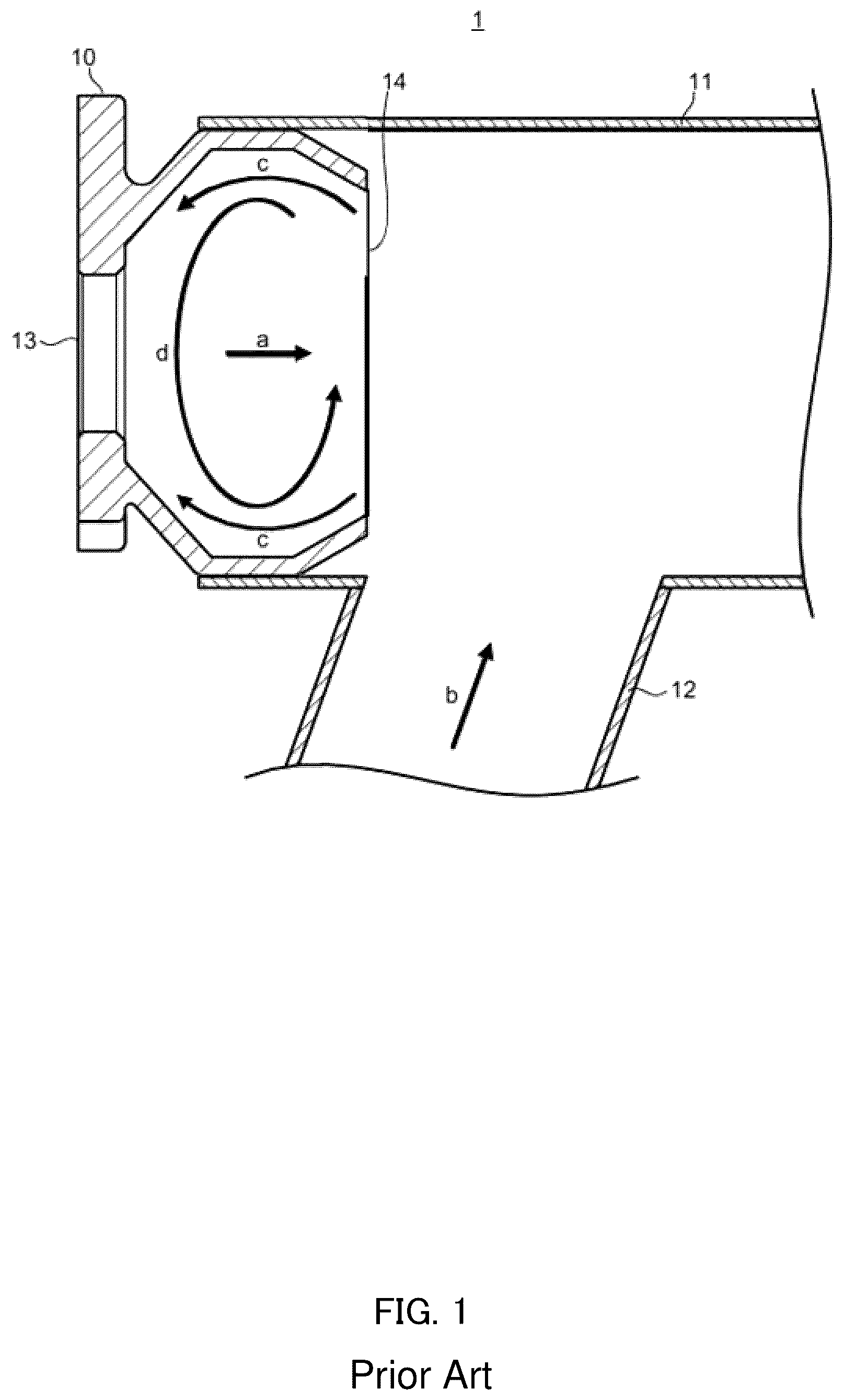 Patent US12359597 Figure 1 – Exhaust structure and injector attachment member