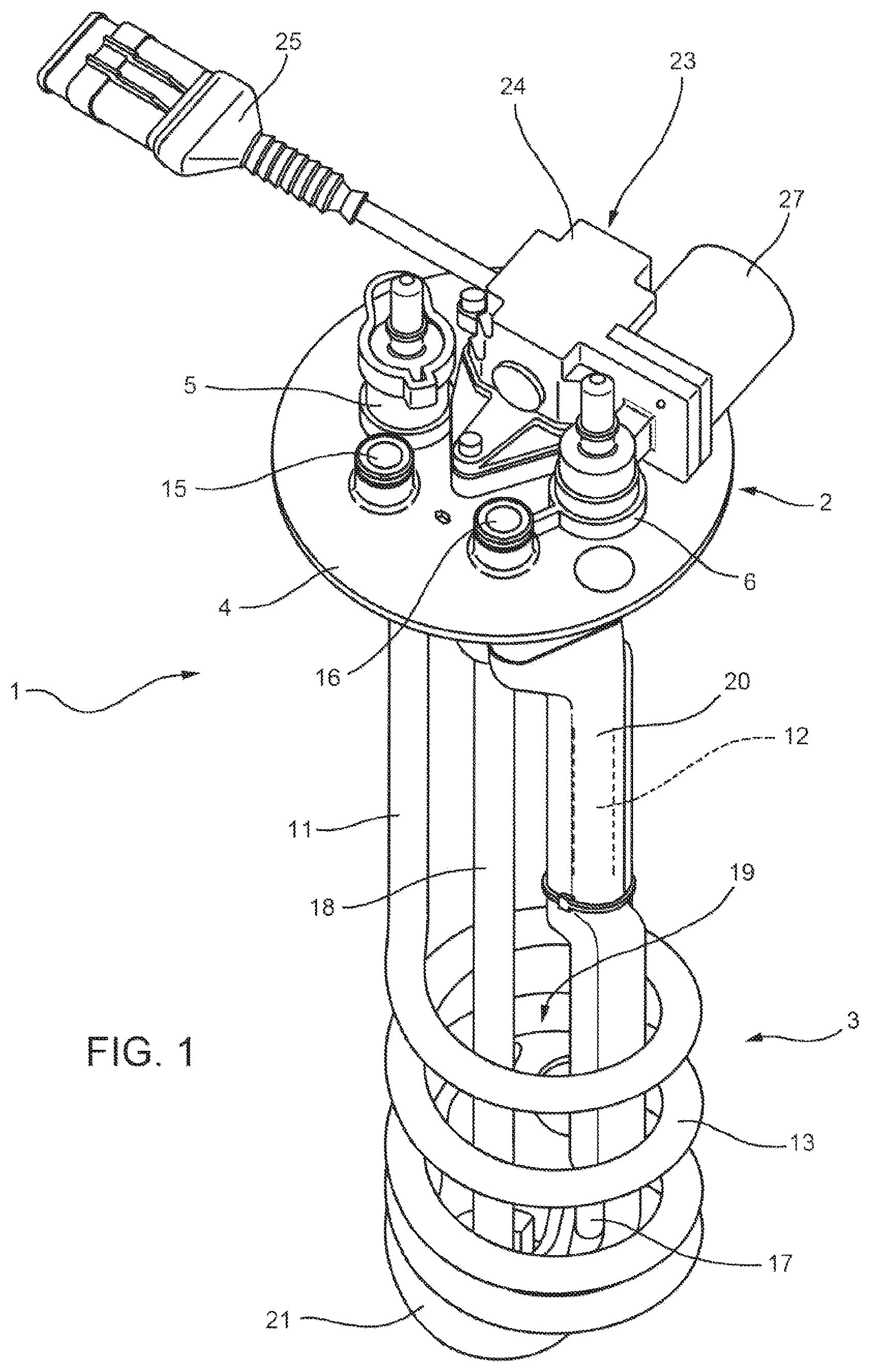 Patent US12359599 Figure 1 – Urea sender unit