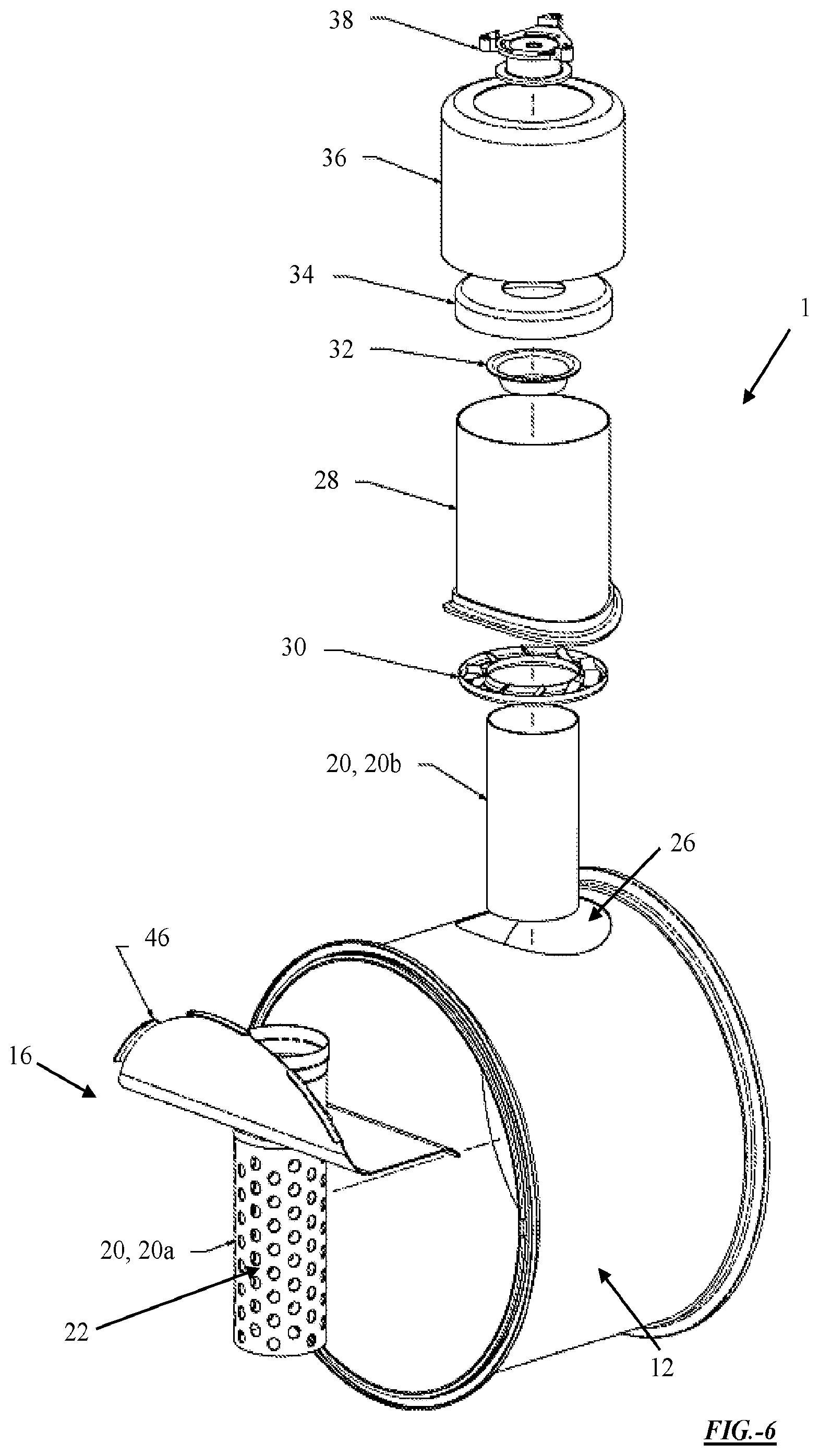 Patent US12359600 Figure 4 – Exhaust aftertreatment apparatus