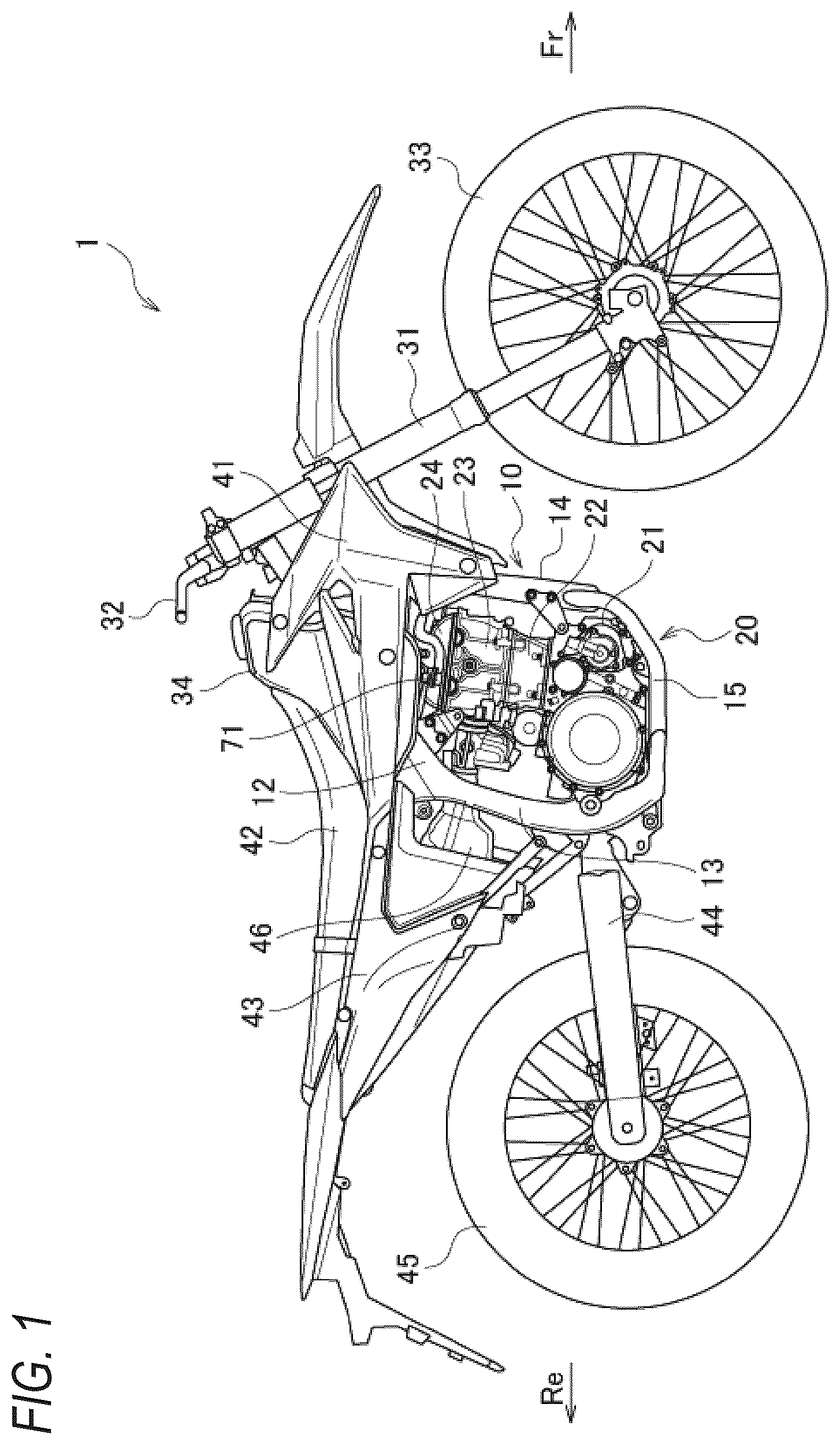 Patent US12359601 Figure 1 – Installation structure for air control device