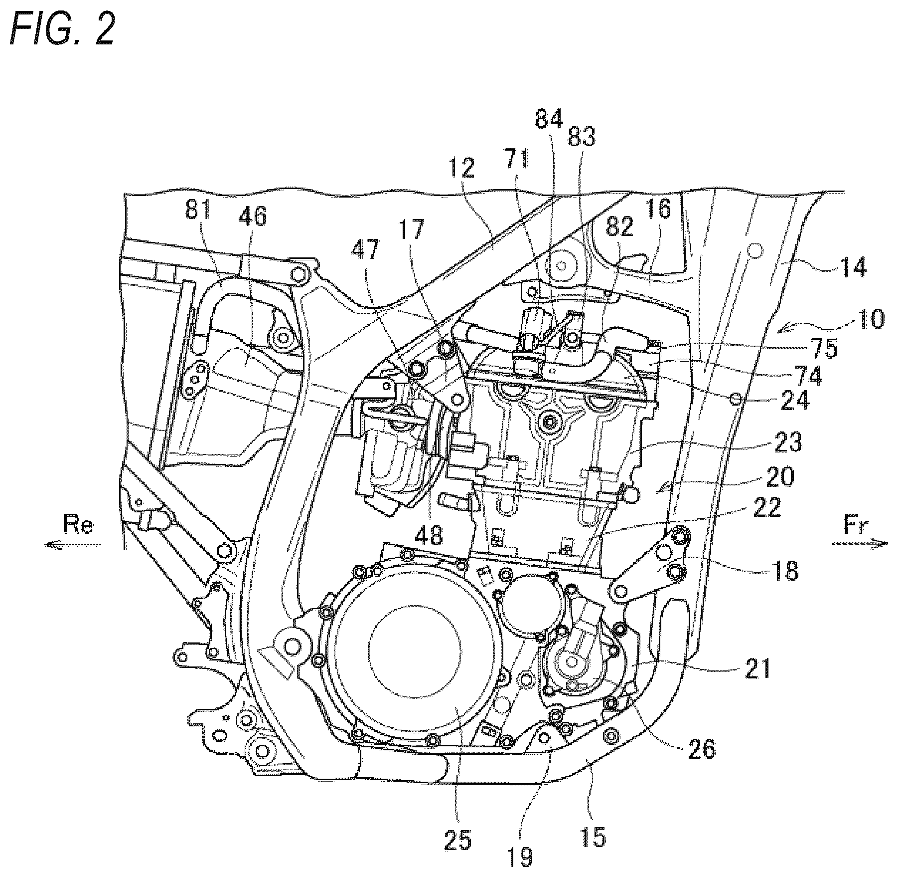 Patent US12359601 Figure 2 – Installation structure for air control device