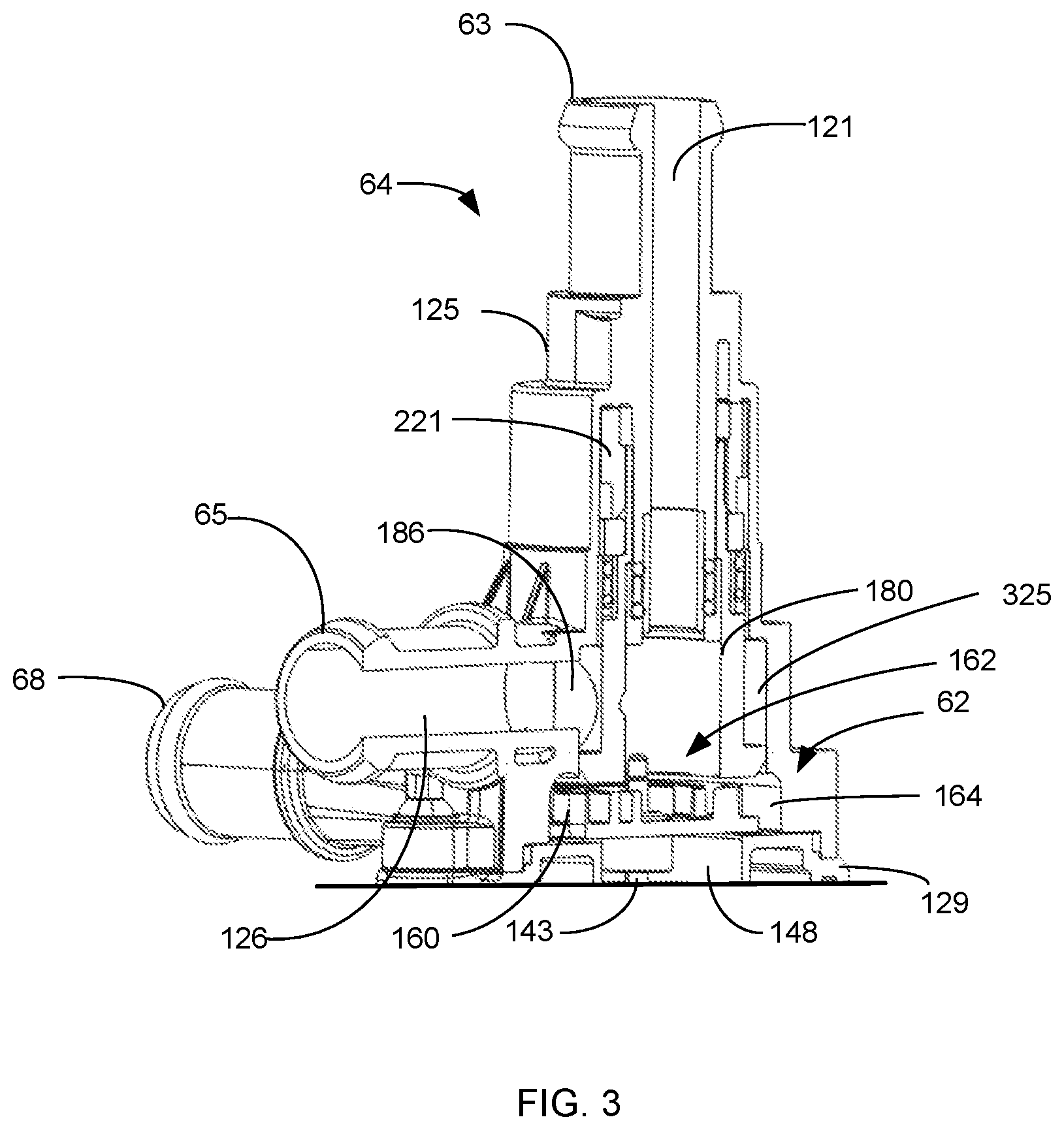Patent US12359606 Figure 3 – Flow scheme with pump and switch