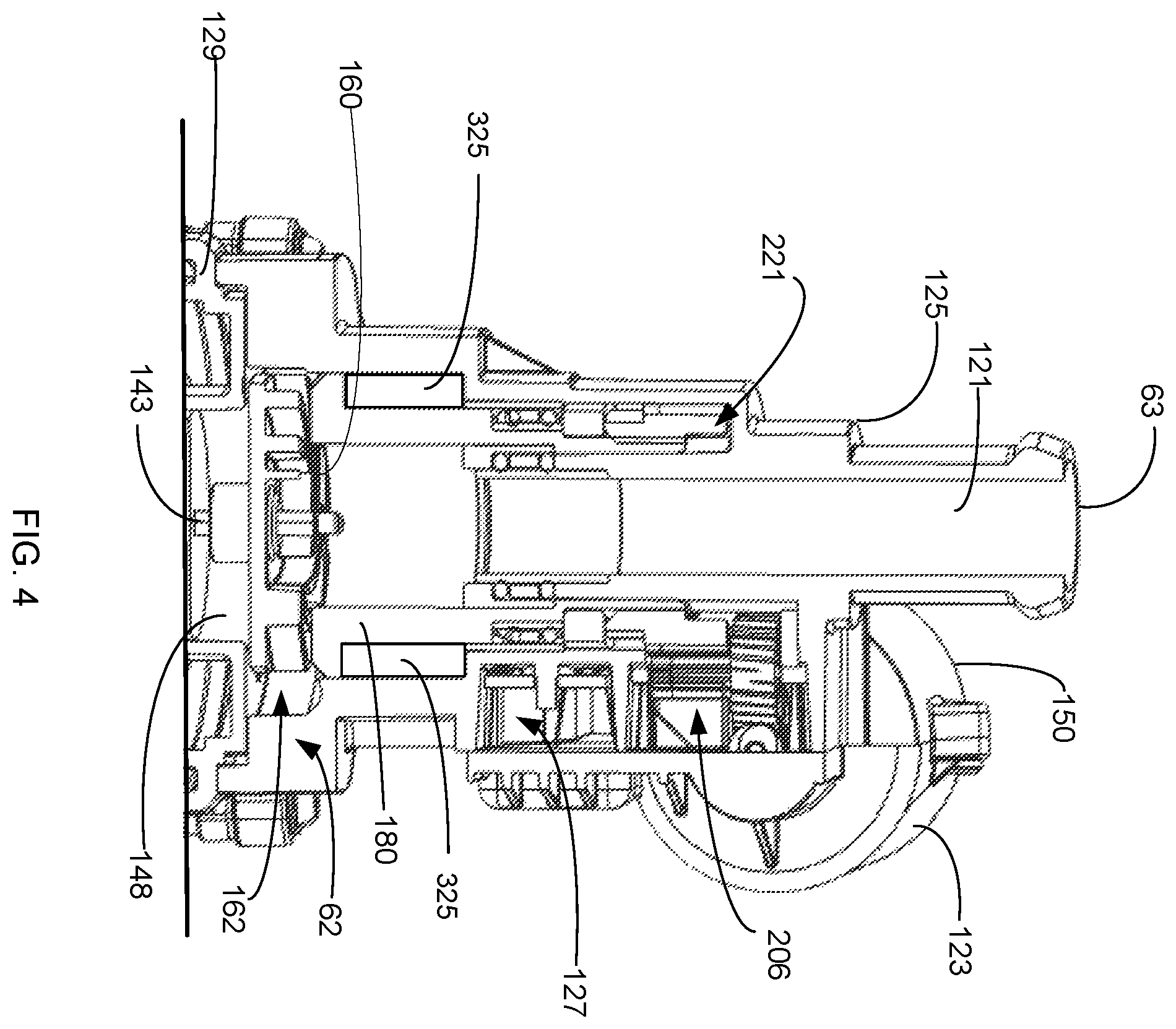 Patent US12359606 Figure 4 – Flow scheme with pump and switch