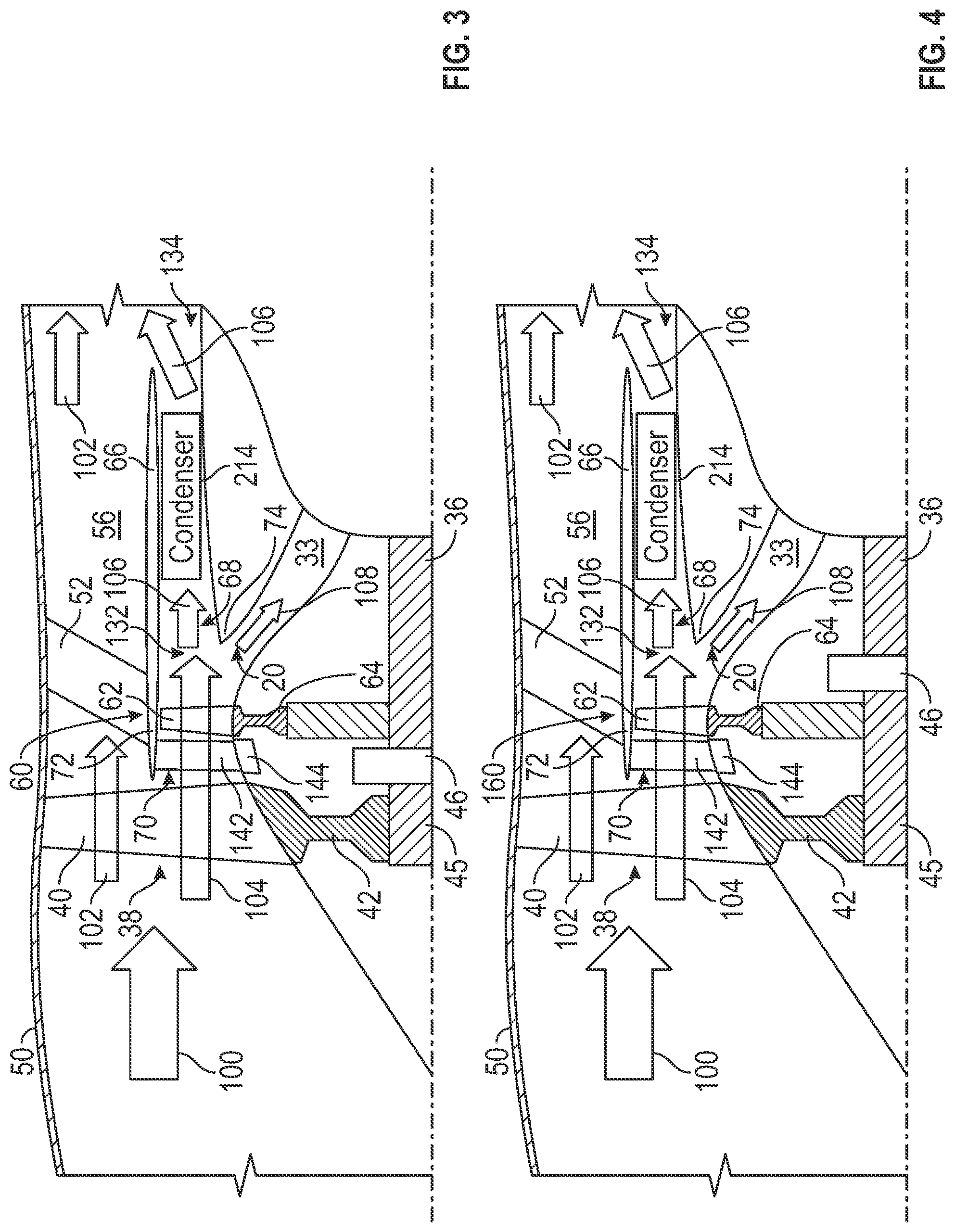Patent US12359612 Figure 3 – Turbine engine with three air streams