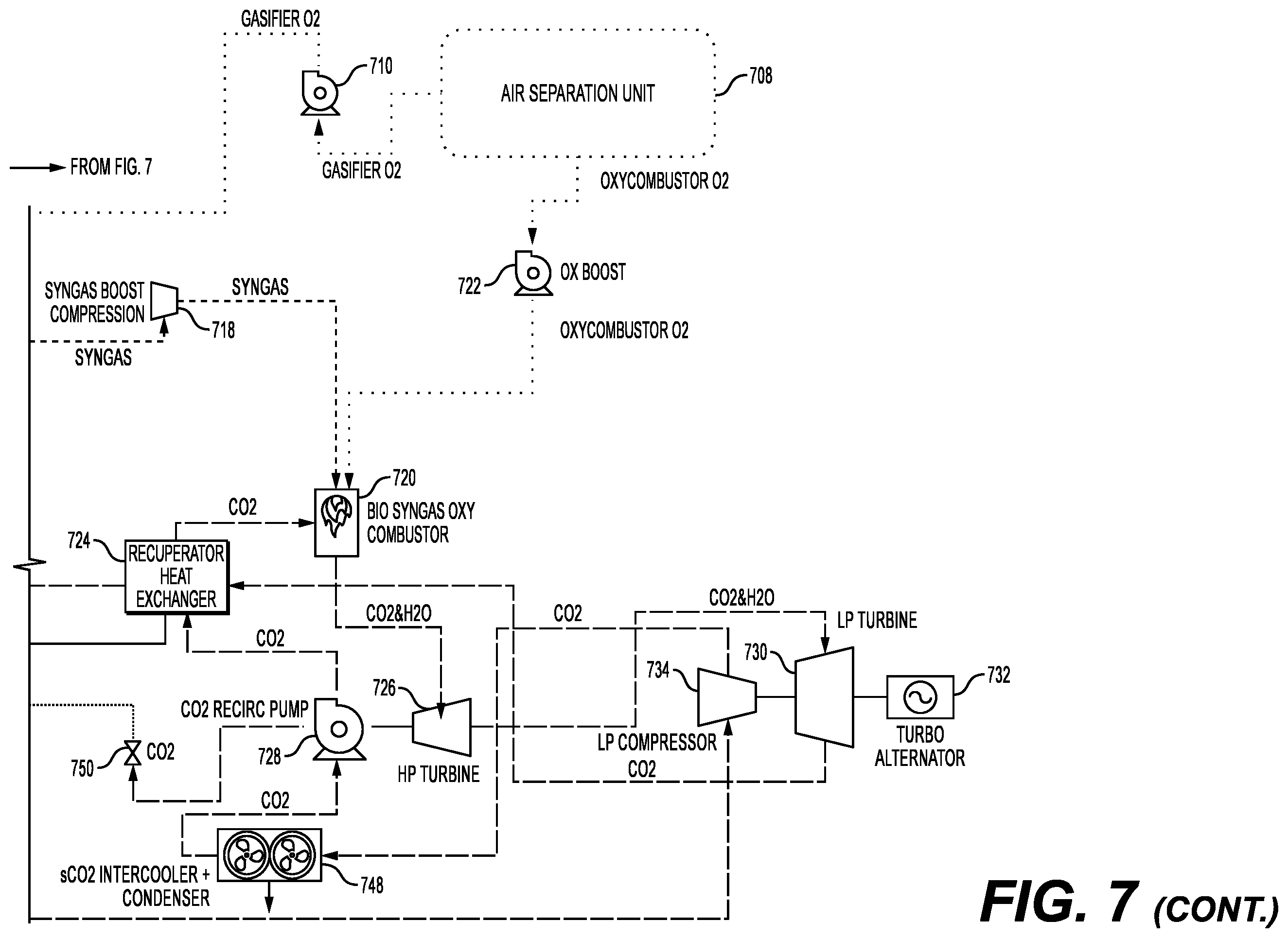 Patent US12359613 Figure 10 – Integrated carbon sequestration and power generation system and methods of use