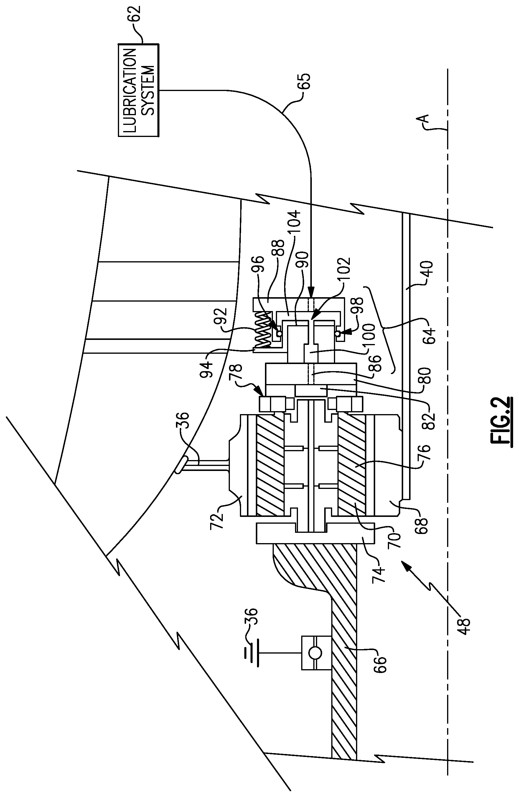 Patent US12359617 Figure 2 – Axial transfer bearing