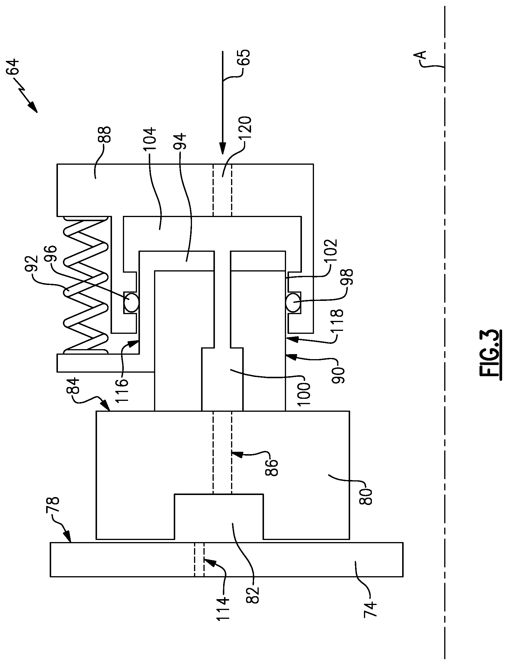 Patent US12359617 Figure 3 – Axial transfer bearing