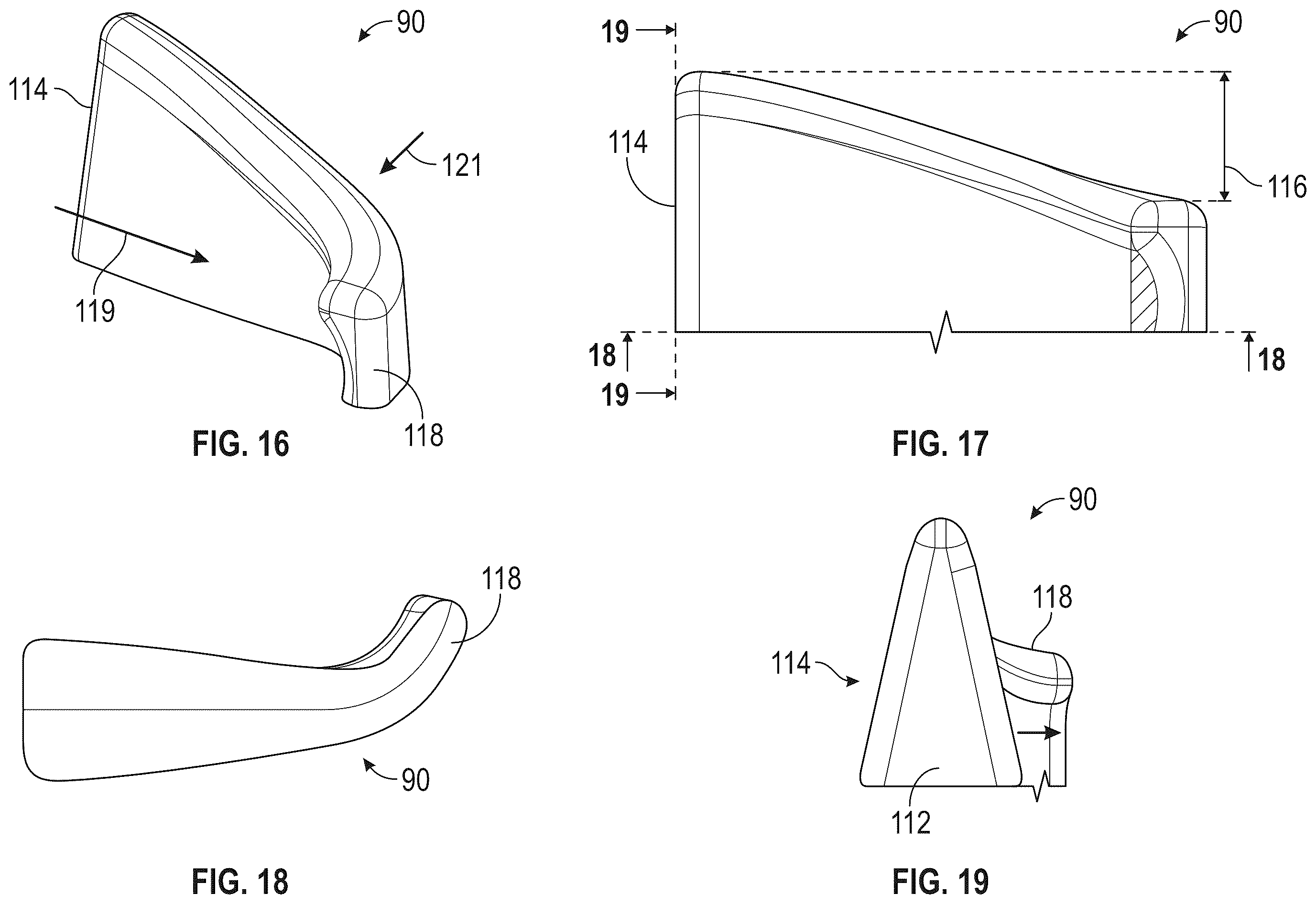 Patent US12359620 Figure 7 – Cooling features for a component of a gas turbine engine