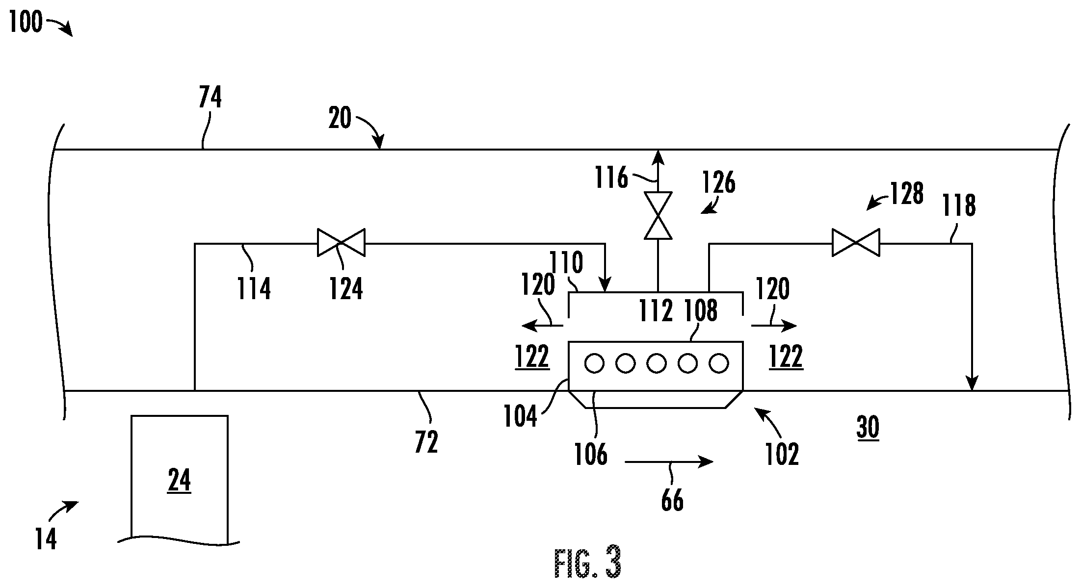 Patent US12359621 Figure 3 – Thermal management system for a gas turbine engine