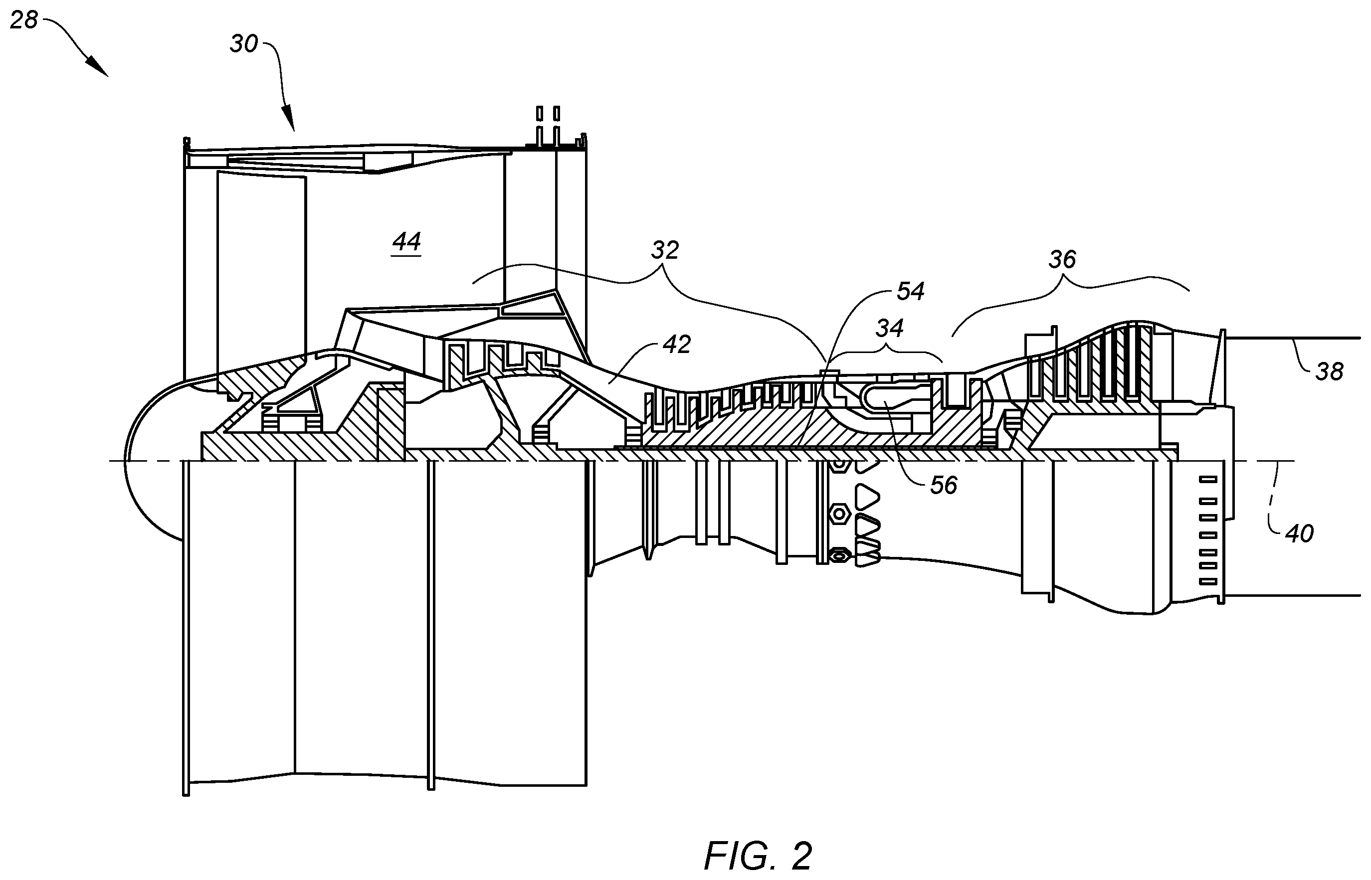 Patent US12359623 Figure 2 – Hydrogen turboexpander for use in an aviation propulsion system