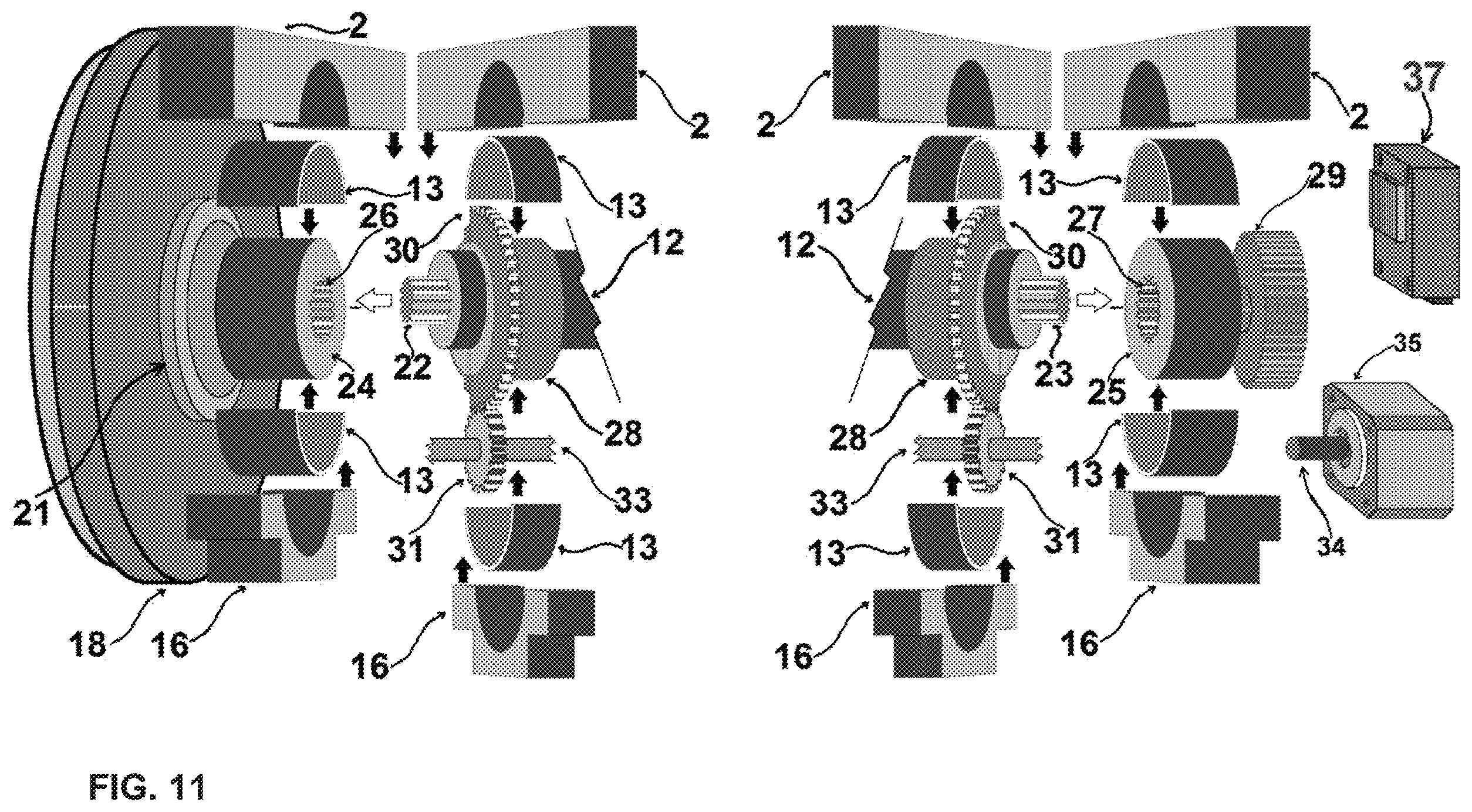 Patent US12359629 Figure 6 – Variable compression ratio device