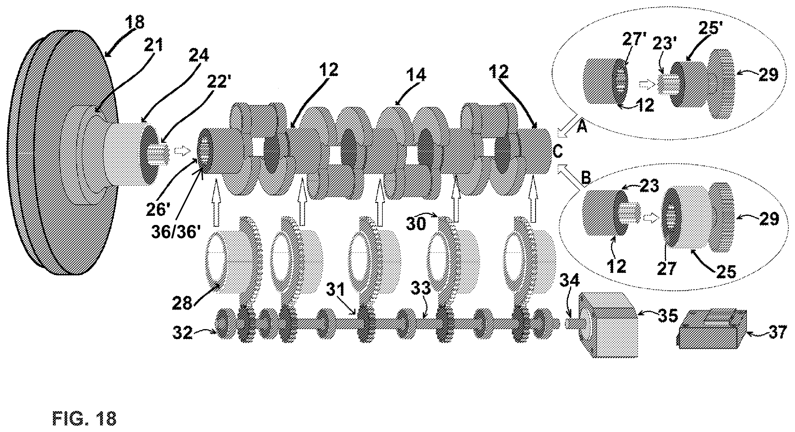 Patent US12359629 Figure 13 – Variable compression ratio device