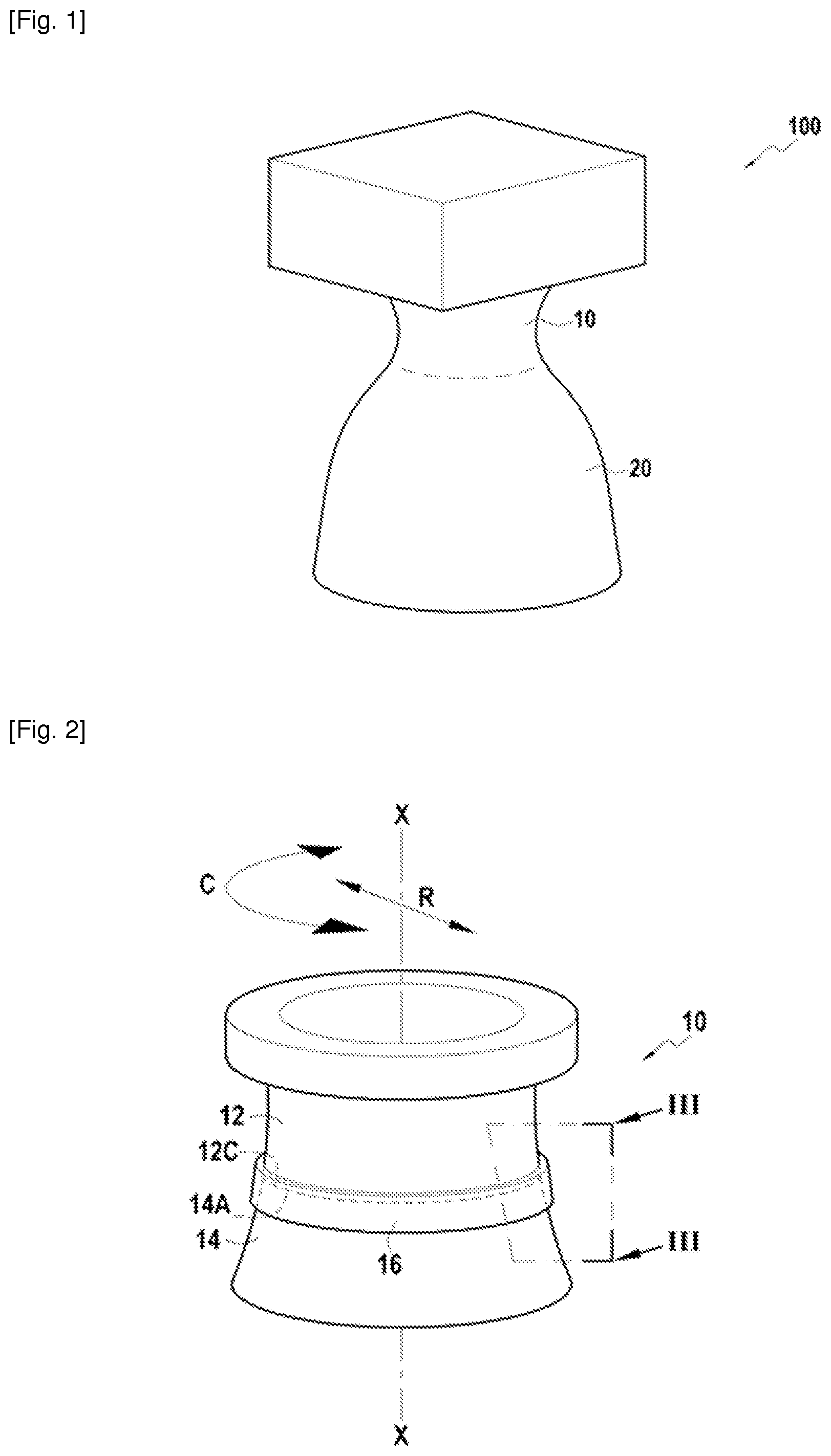 Patent US12359643 Figure 1 – Structure for assembling a piece comprising a first metal part and a second part made of an organic matrix composite material