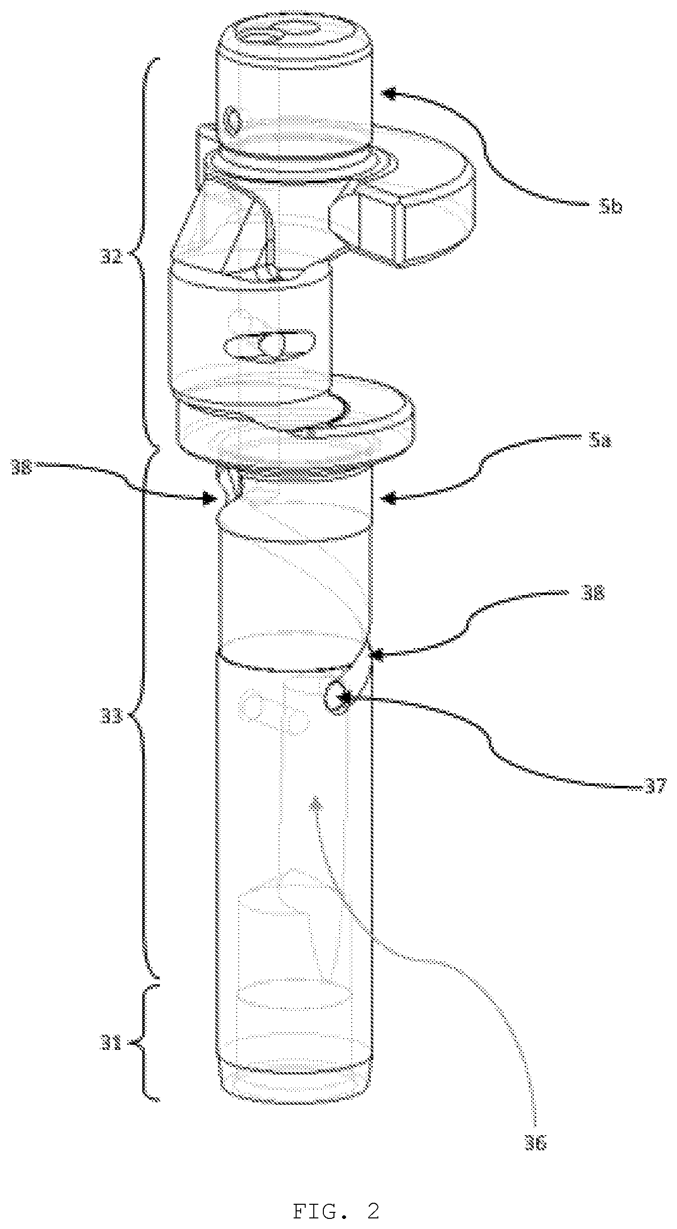 Patent US12359657 Figure 2 – System for transporting lubricating oil in a compressor