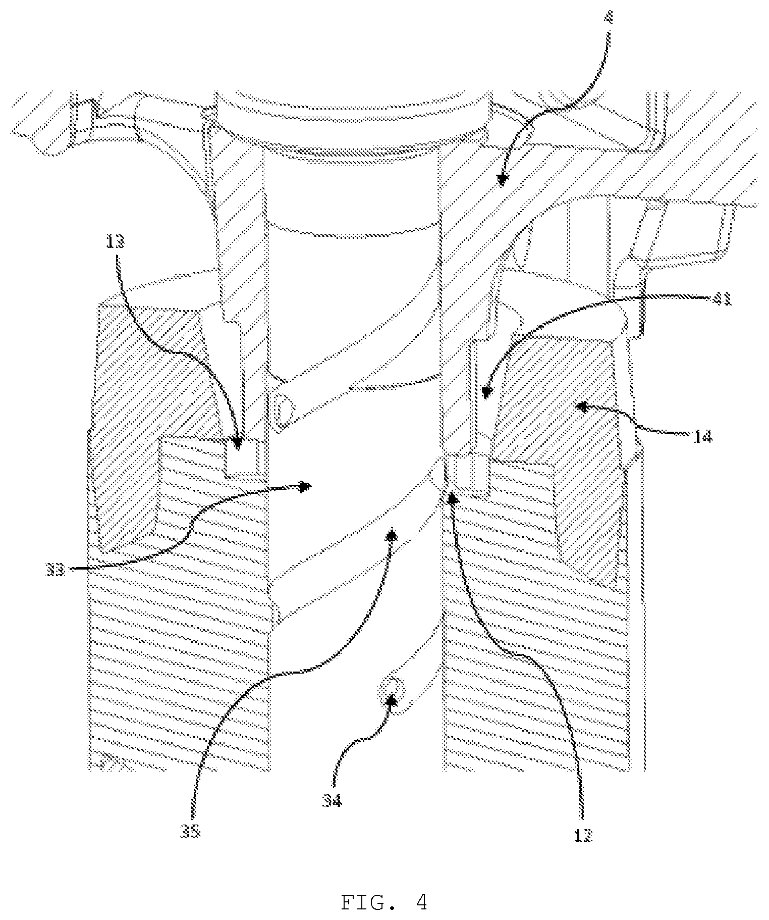 Patent US12359657 Figure 4 – System for transporting lubricating oil in a compressor