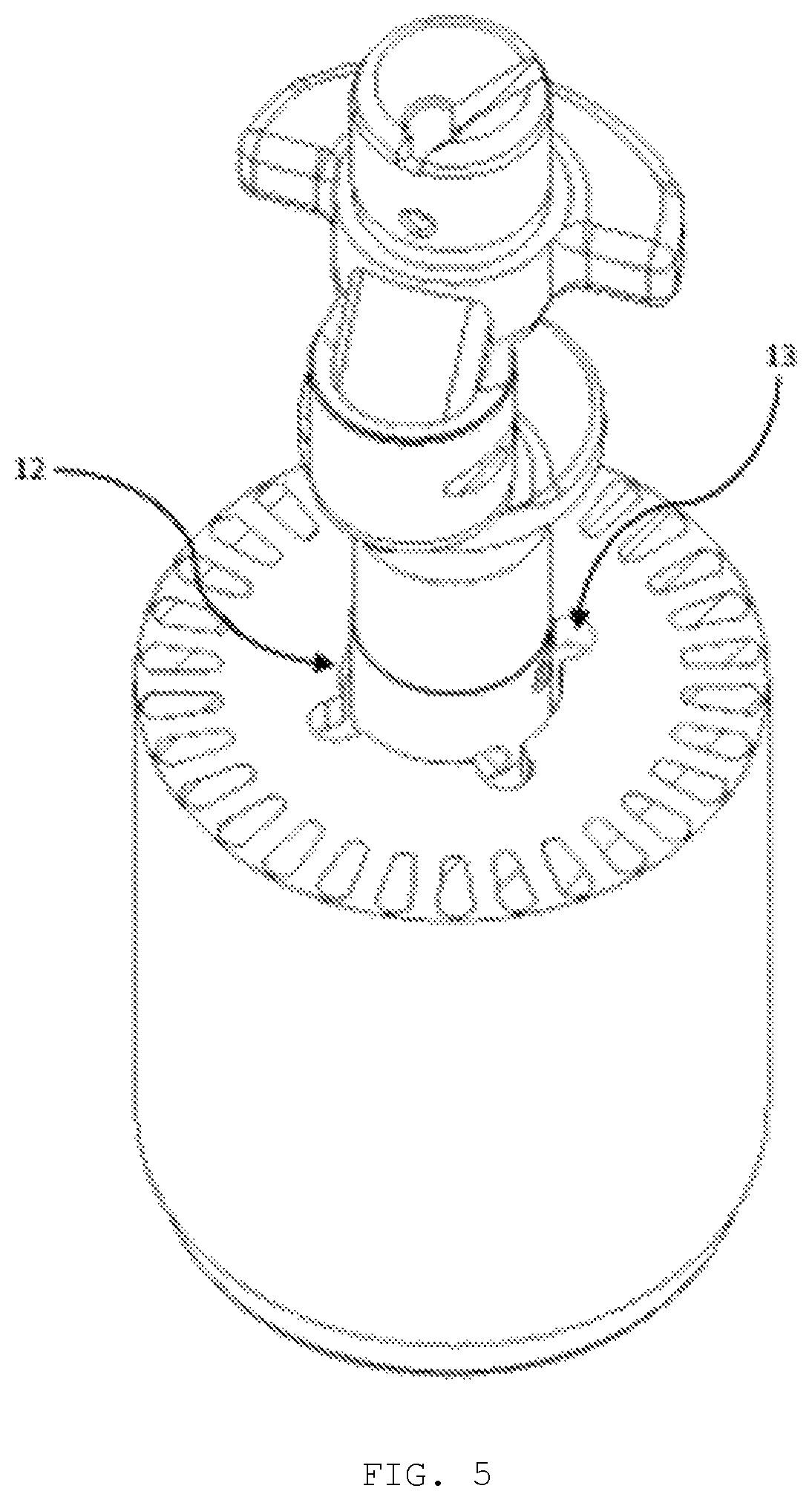 Patent US12359657 Figure 5 – System for transporting lubricating oil in a compressor