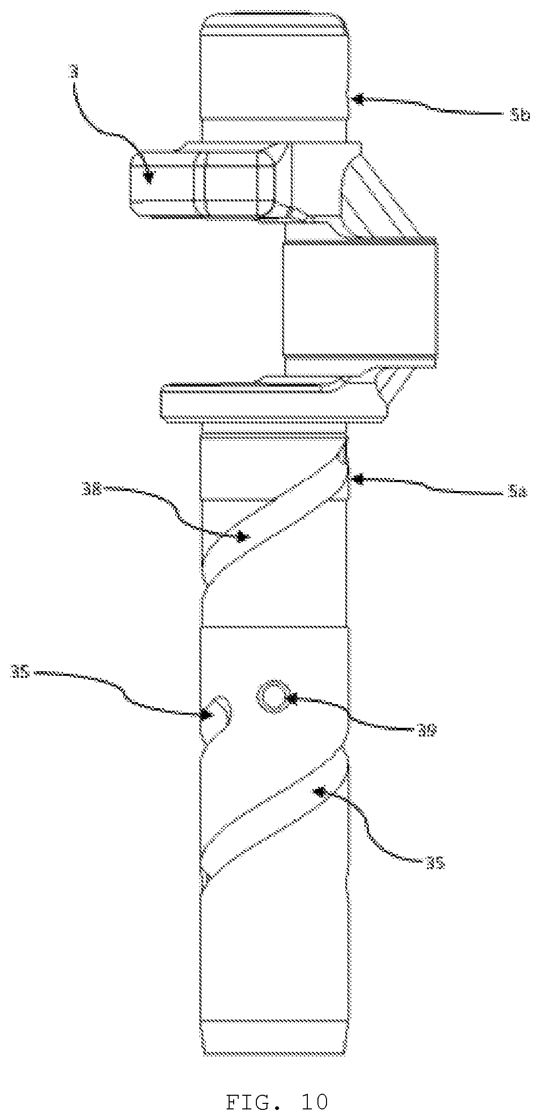 Patent US12359657 Figure 10 – System for transporting lubricating oil in a compressor
