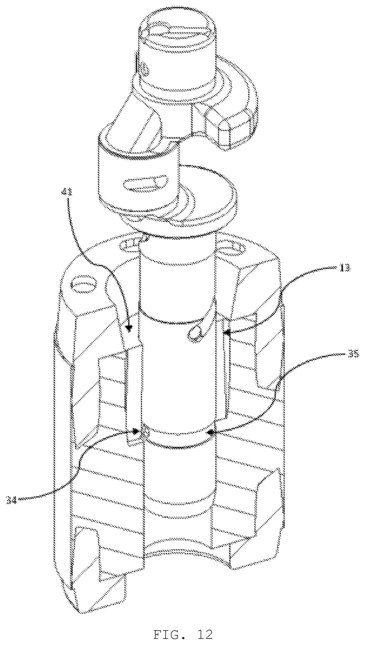 Patent US12359657 Figure 12 – System for transporting lubricating oil in a compressor