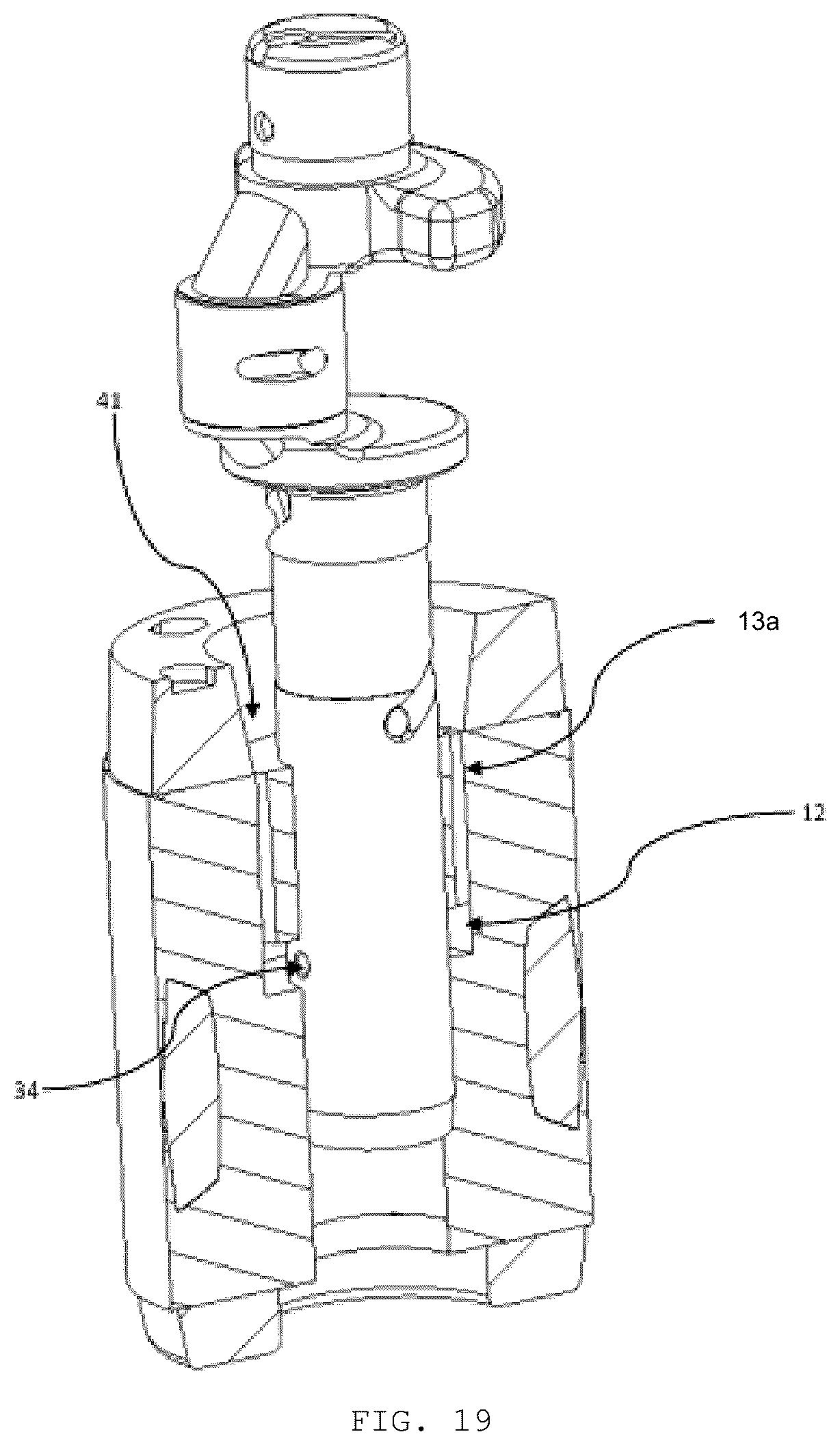 Patent US12359657 Figure 19 – System for transporting lubricating oil in a compressor