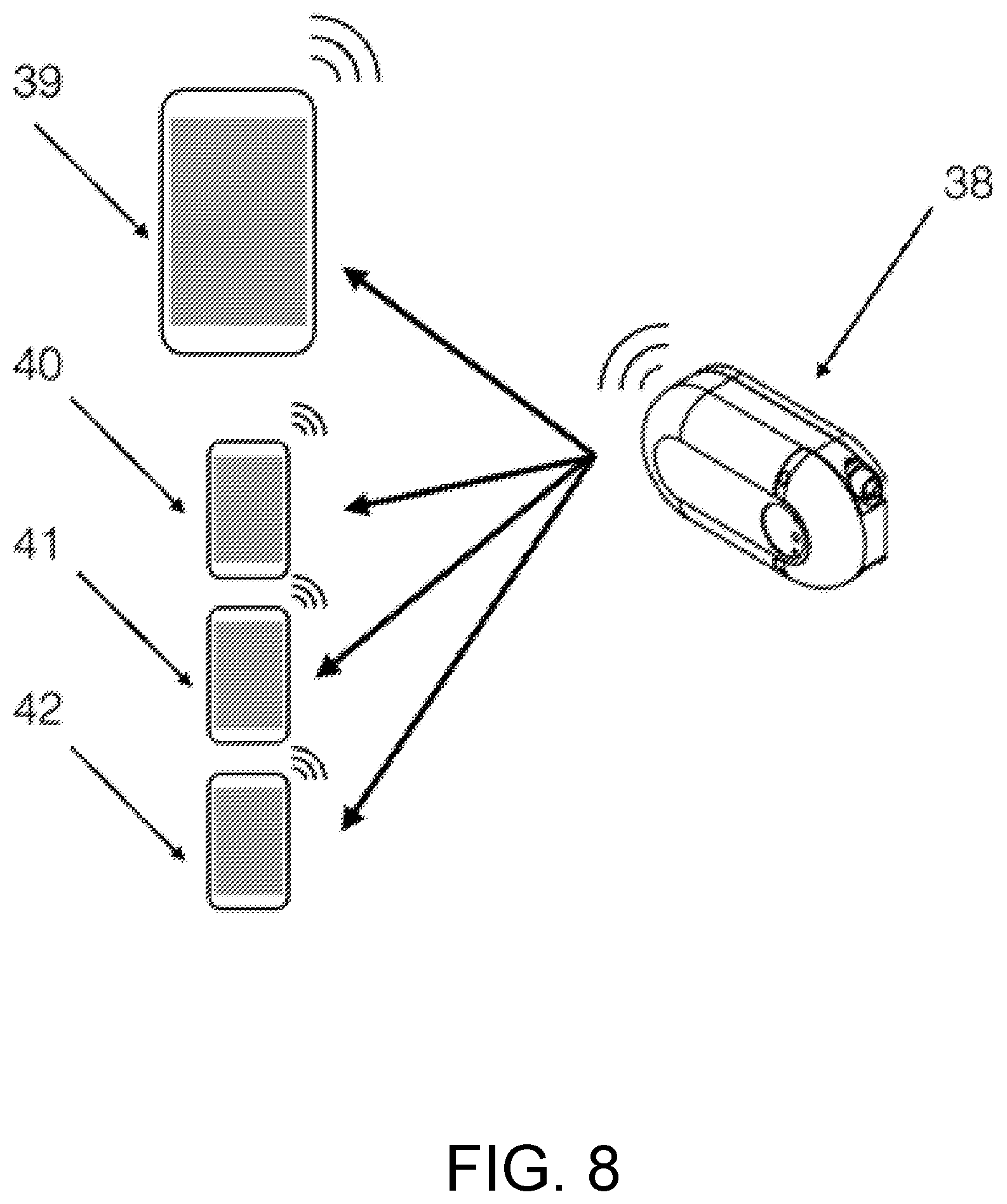 Patent US12359659 Figure 8 – Portable device with disposable reservoir for collection of internal fluid after surgery