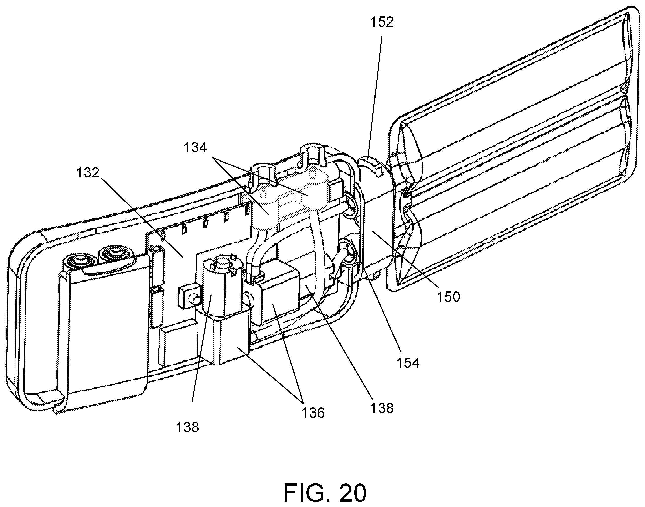 Patent US12359659 Figure 20 – Portable device with disposable reservoir for collection of internal fluid after surgery
