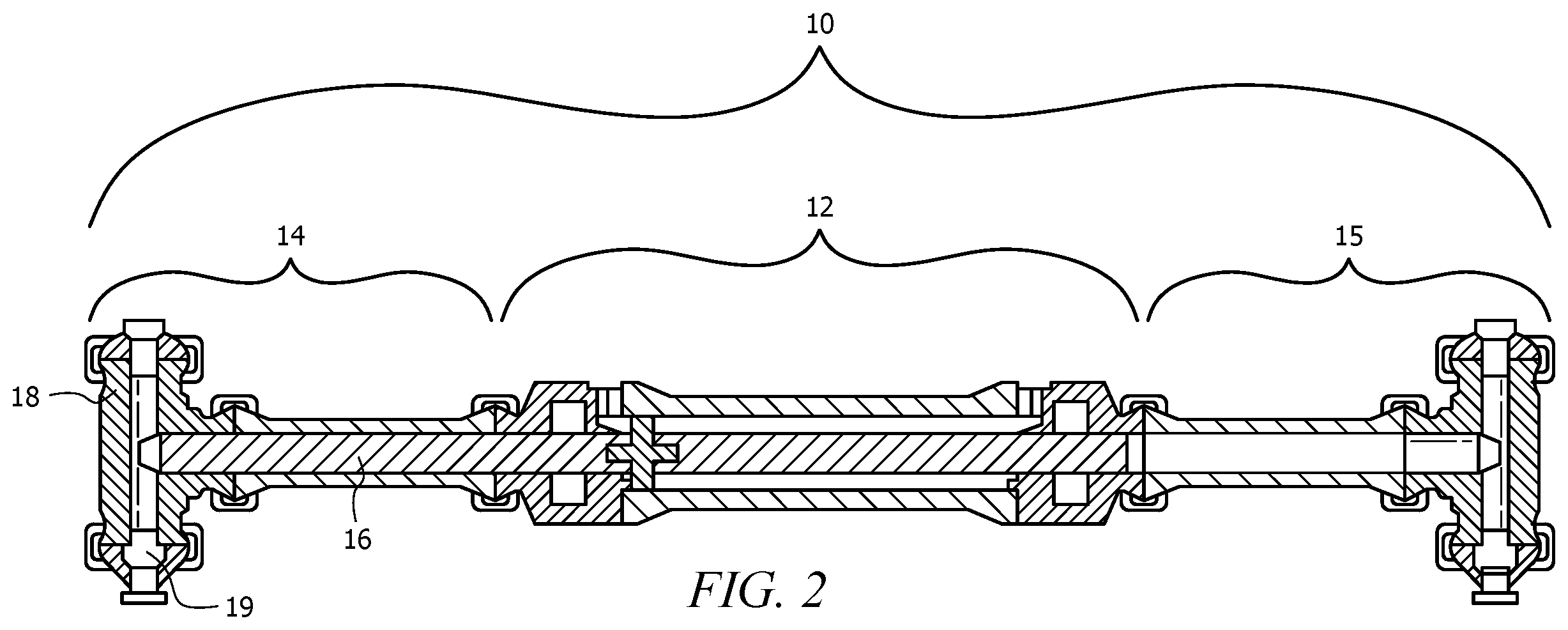 Patent US12359660 Figure 2 – Linear FRAC pump drive system safety deflector