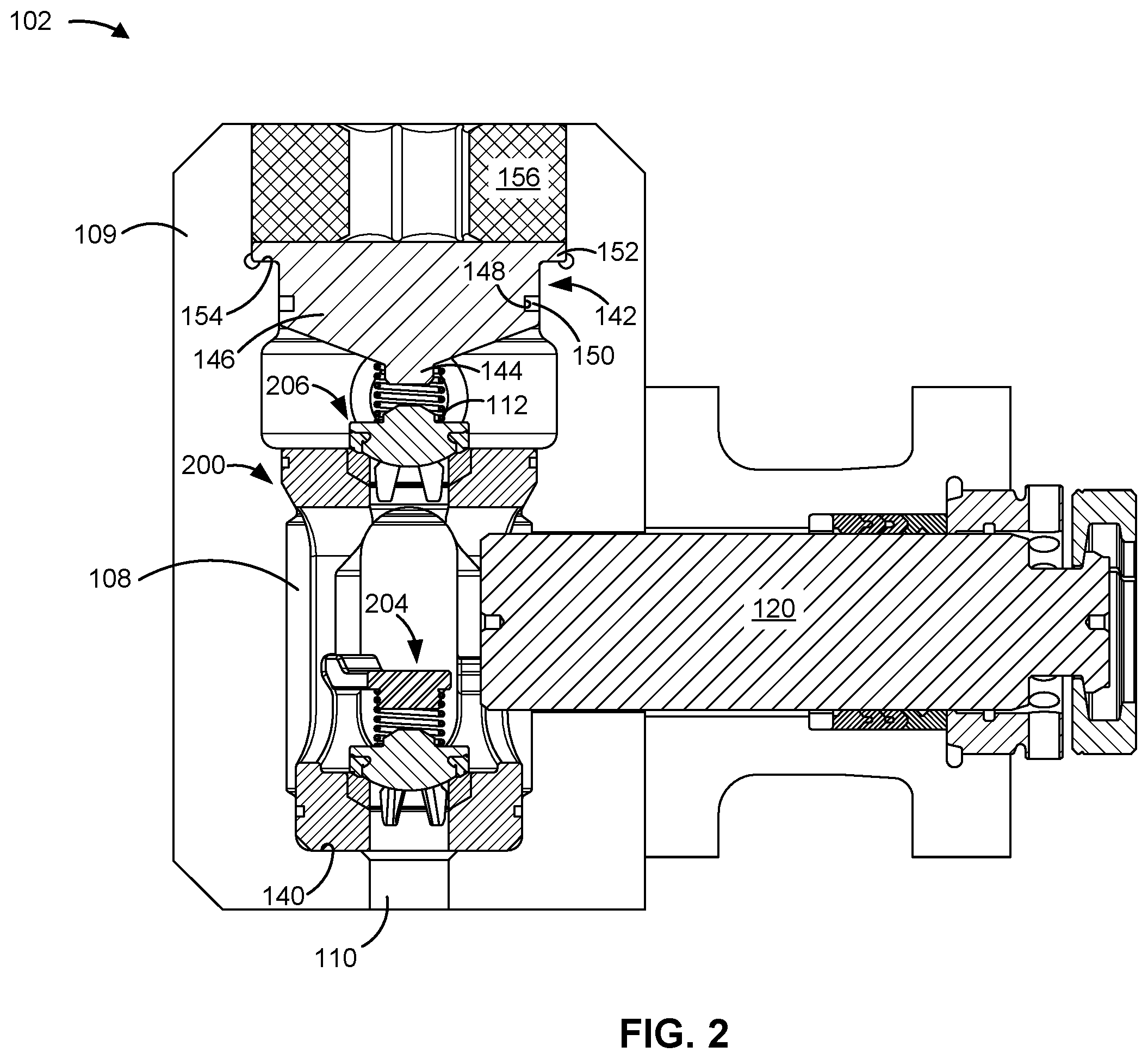 Patent US12359663 Figure 2 – Valve cartridge for a fluid pump