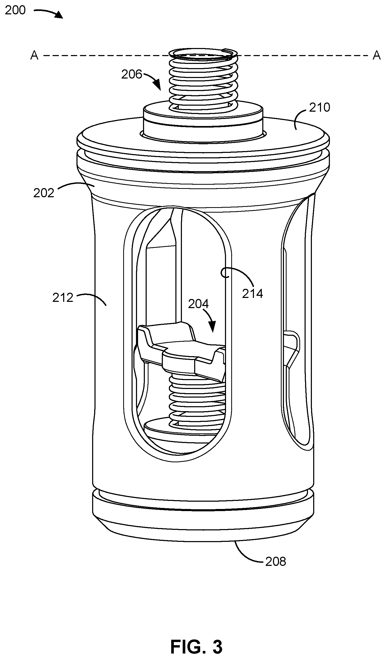 Patent US12359663 Figure 3 – Valve cartridge for a fluid pump