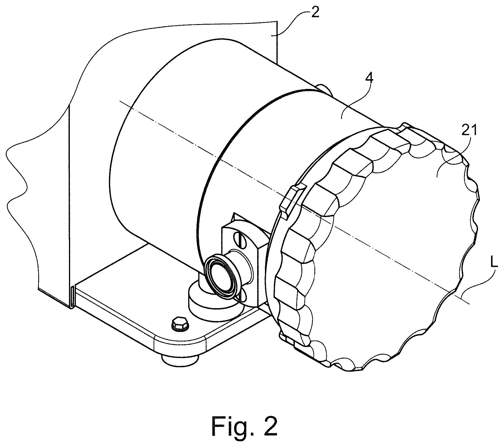 Patent US12359664 Figure 2 – Tightening device for a device for conveying fluid and a device for conveying fluid