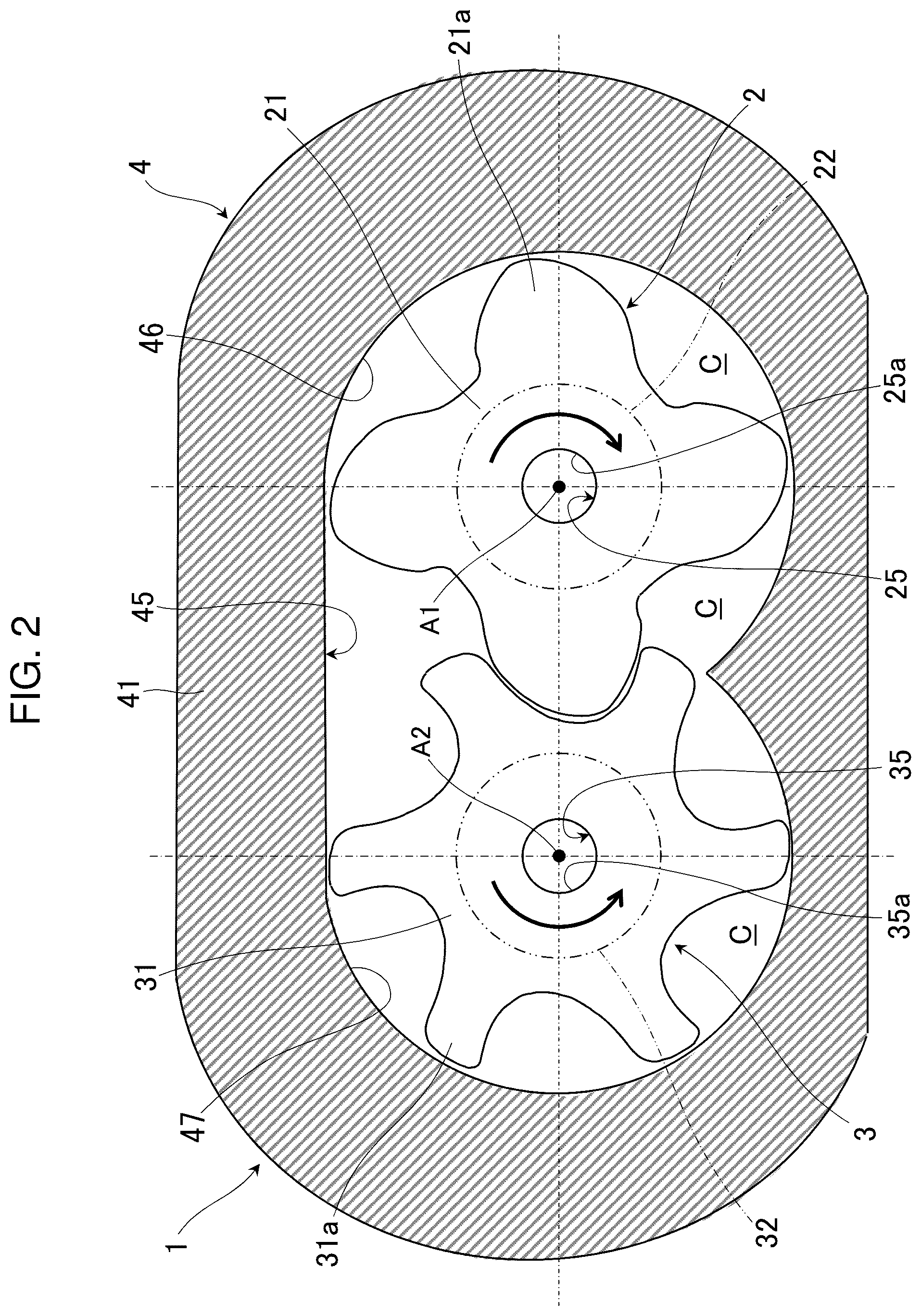 Patent US12359667 Figure 2 – Screw compressor