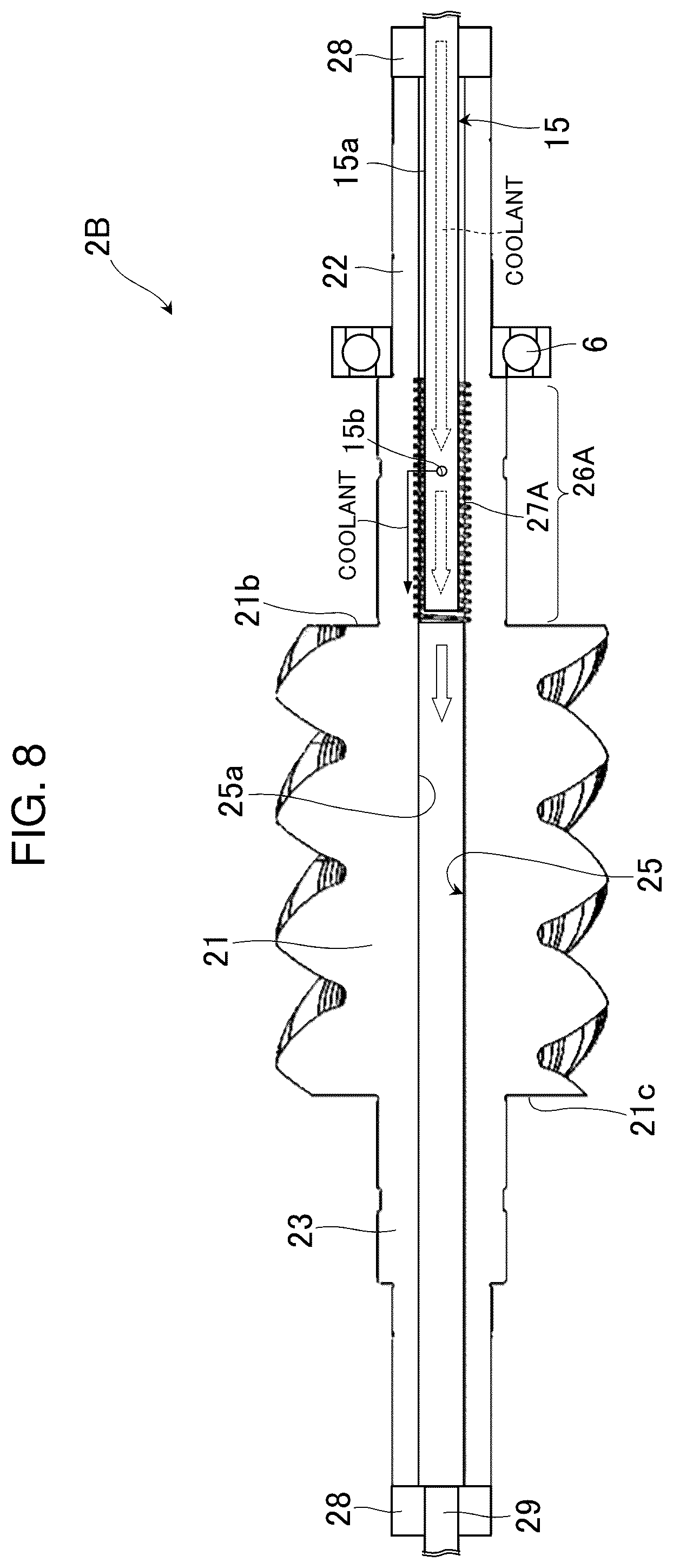 Patent US12359667 Figure 7 – Screw compressor