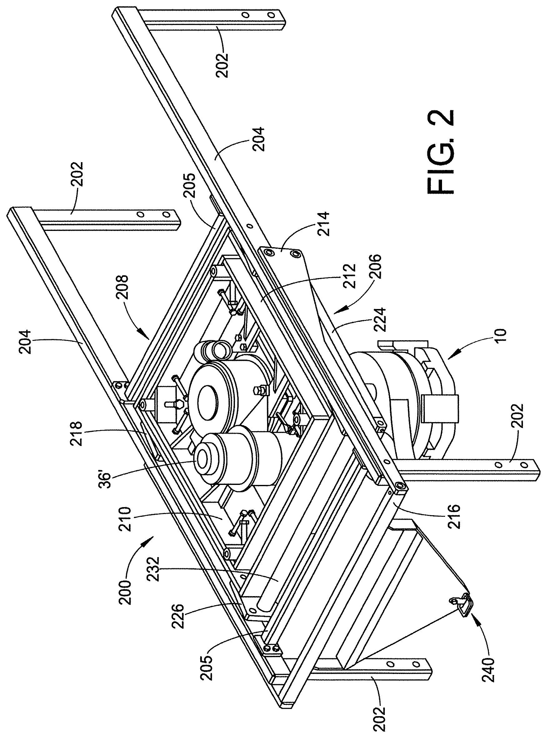 Patent US12359668 Figure 2 – Mold pump engagement apparatus