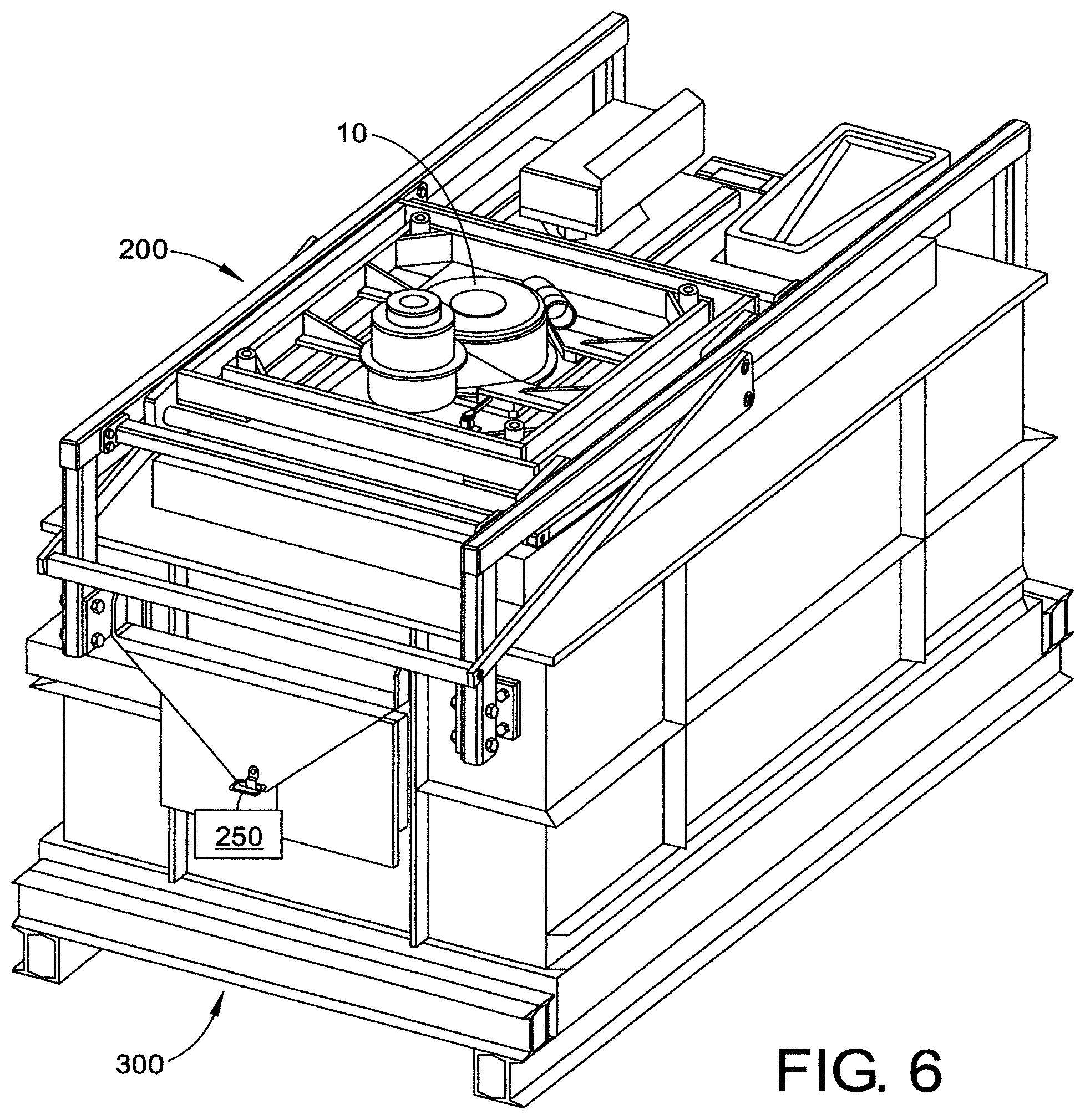 Patent US12359668 Figure 6 – Mold pump engagement apparatus