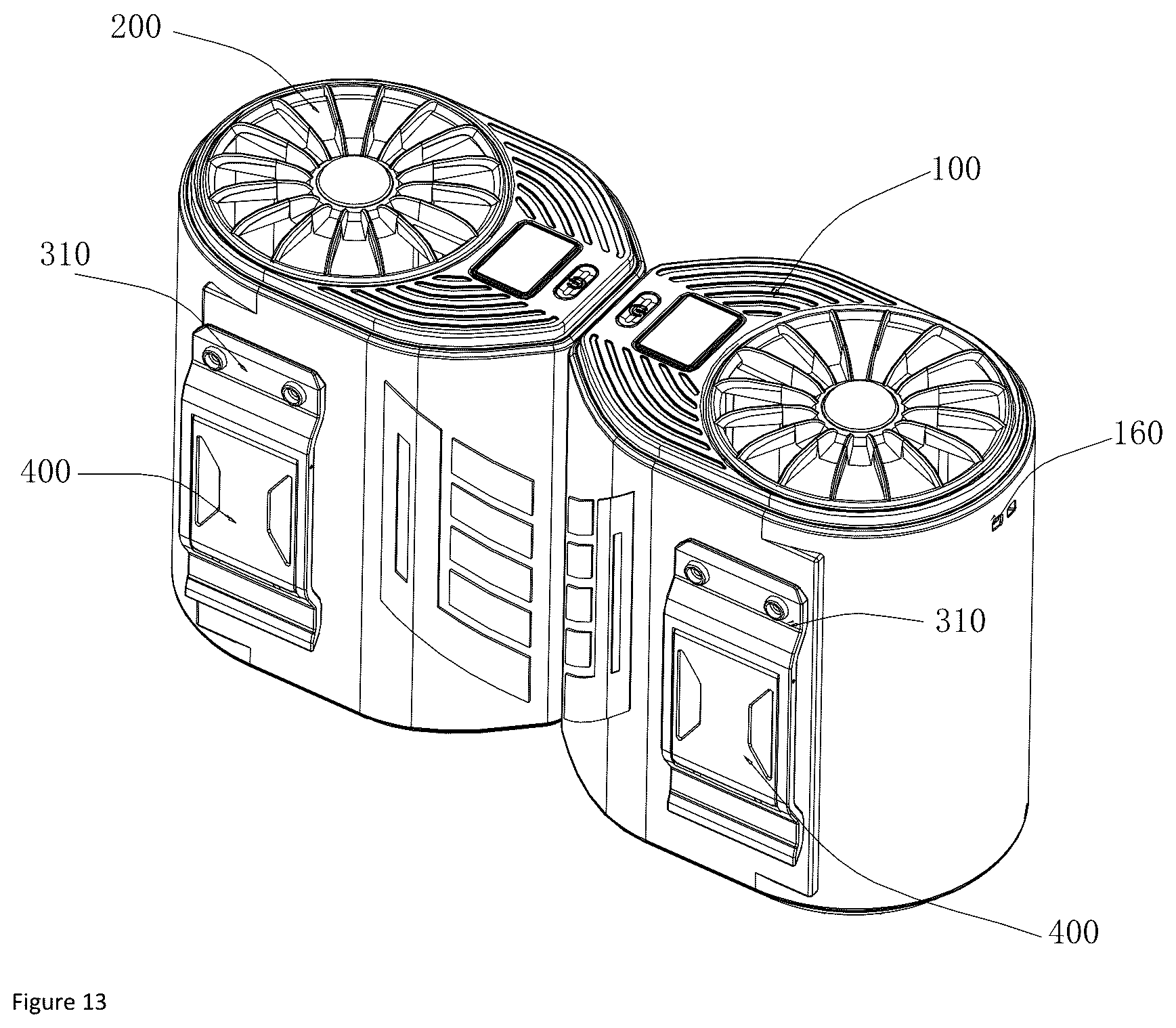 Patent US12359676 Figure 10 – Combined fan