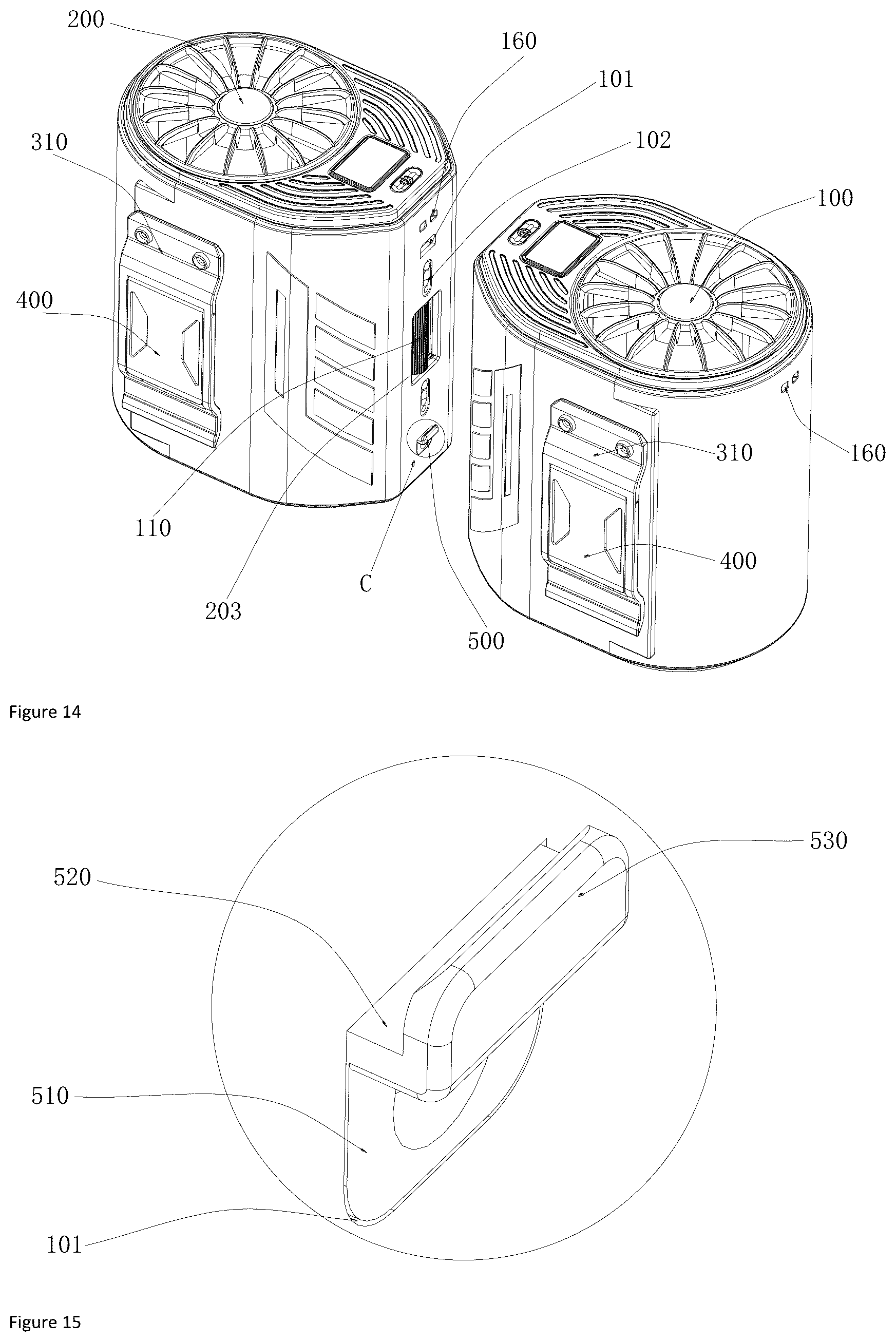 Patent US12359676 Figure 11 – Combined fan