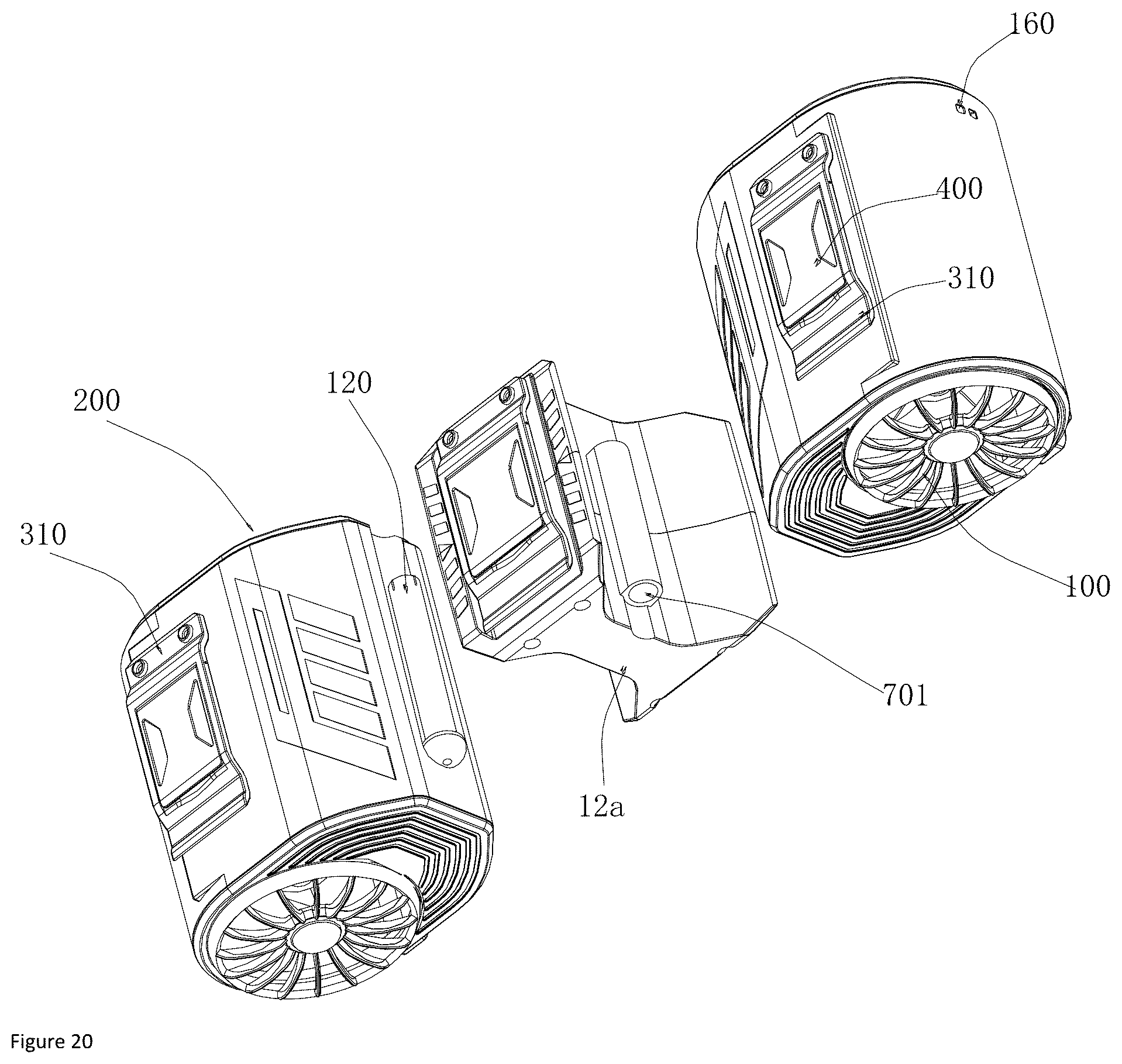 Patent US12359676 Figure 16 – Combined fan