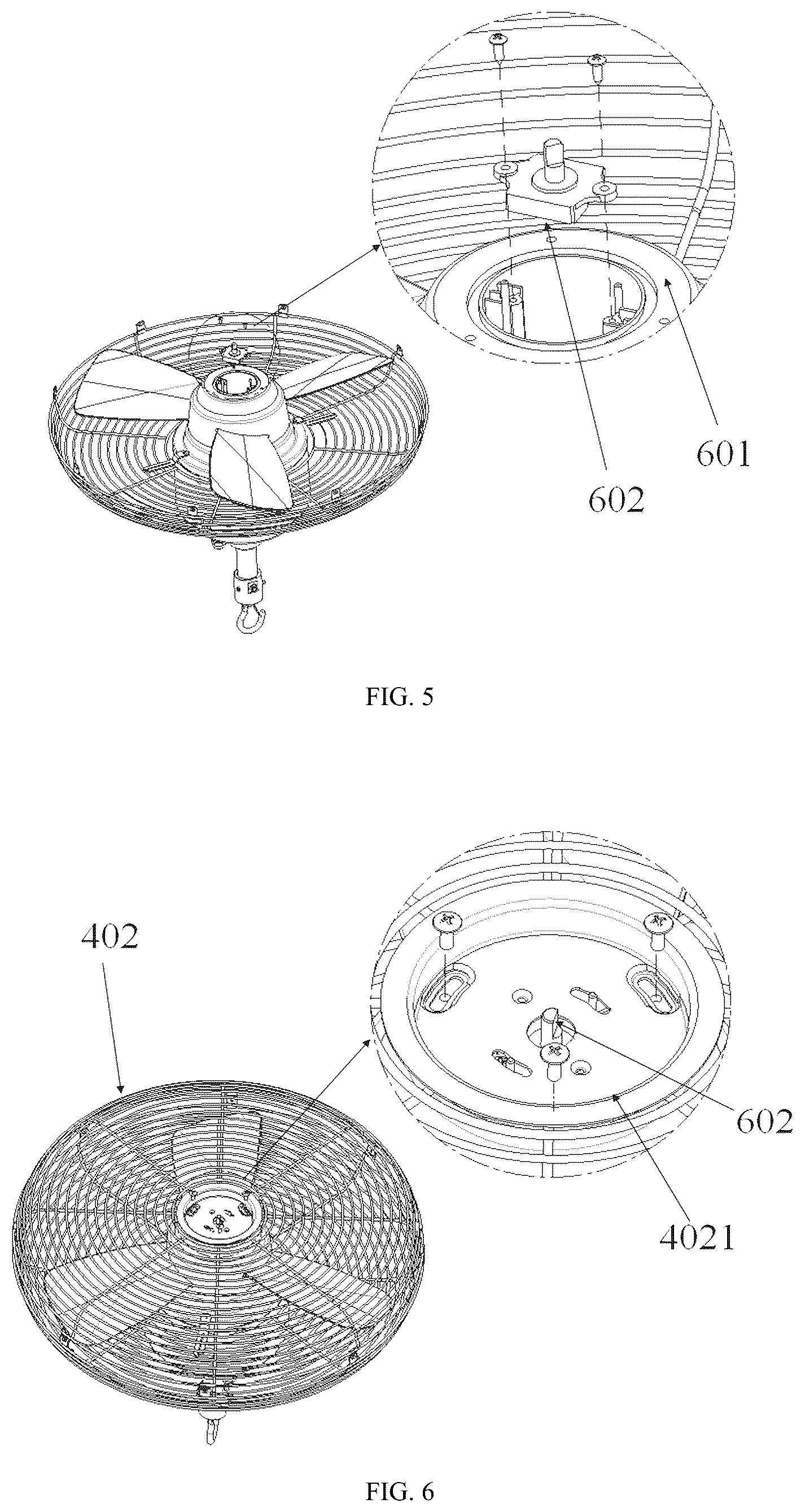 Patent US12359678 Figure 3 – Ceiling fan